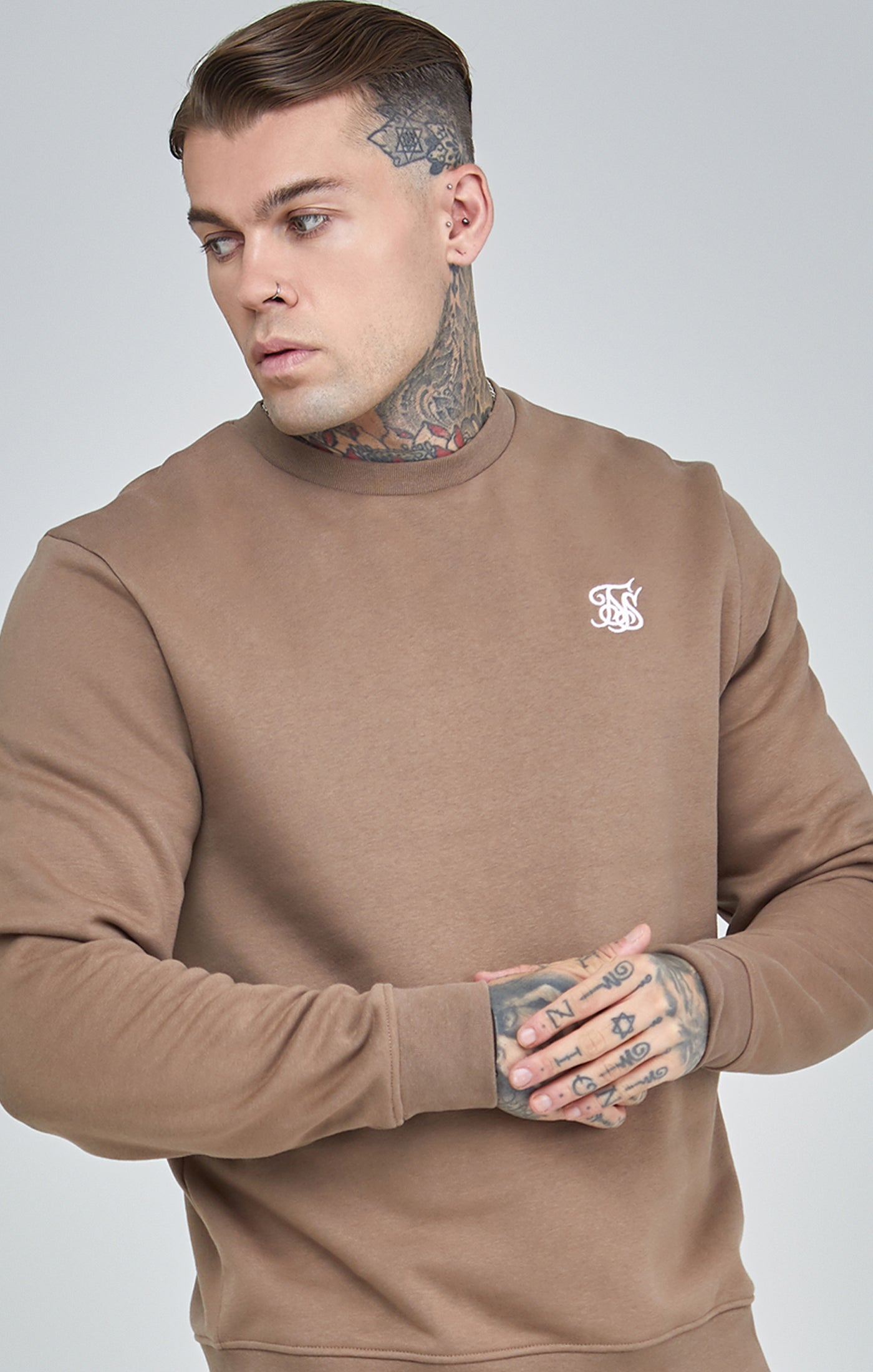 Maglione Essentials in marrone Felpe SikSilk   