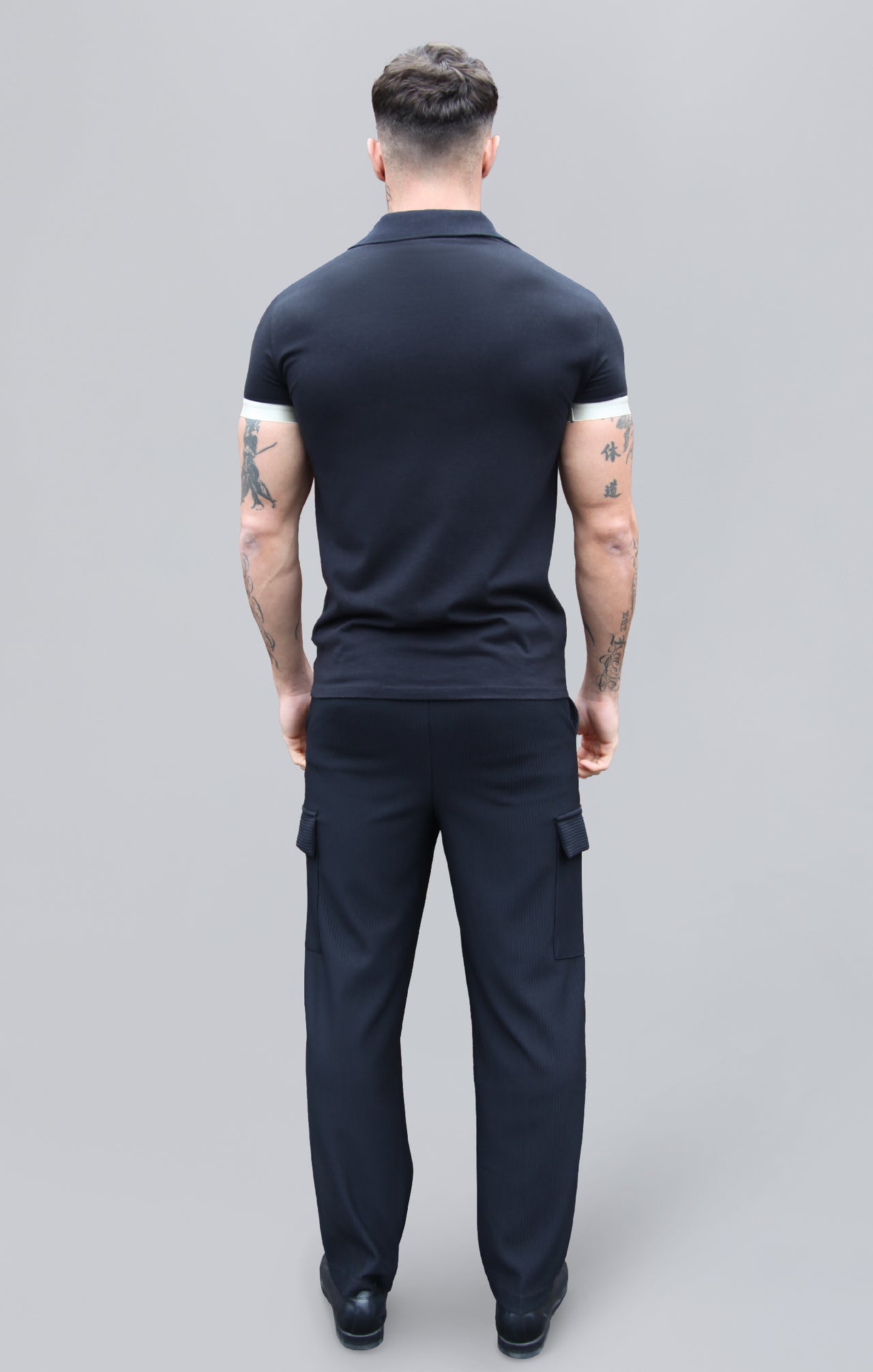 Maglietta Polo in Nero Magliette SikSilk   