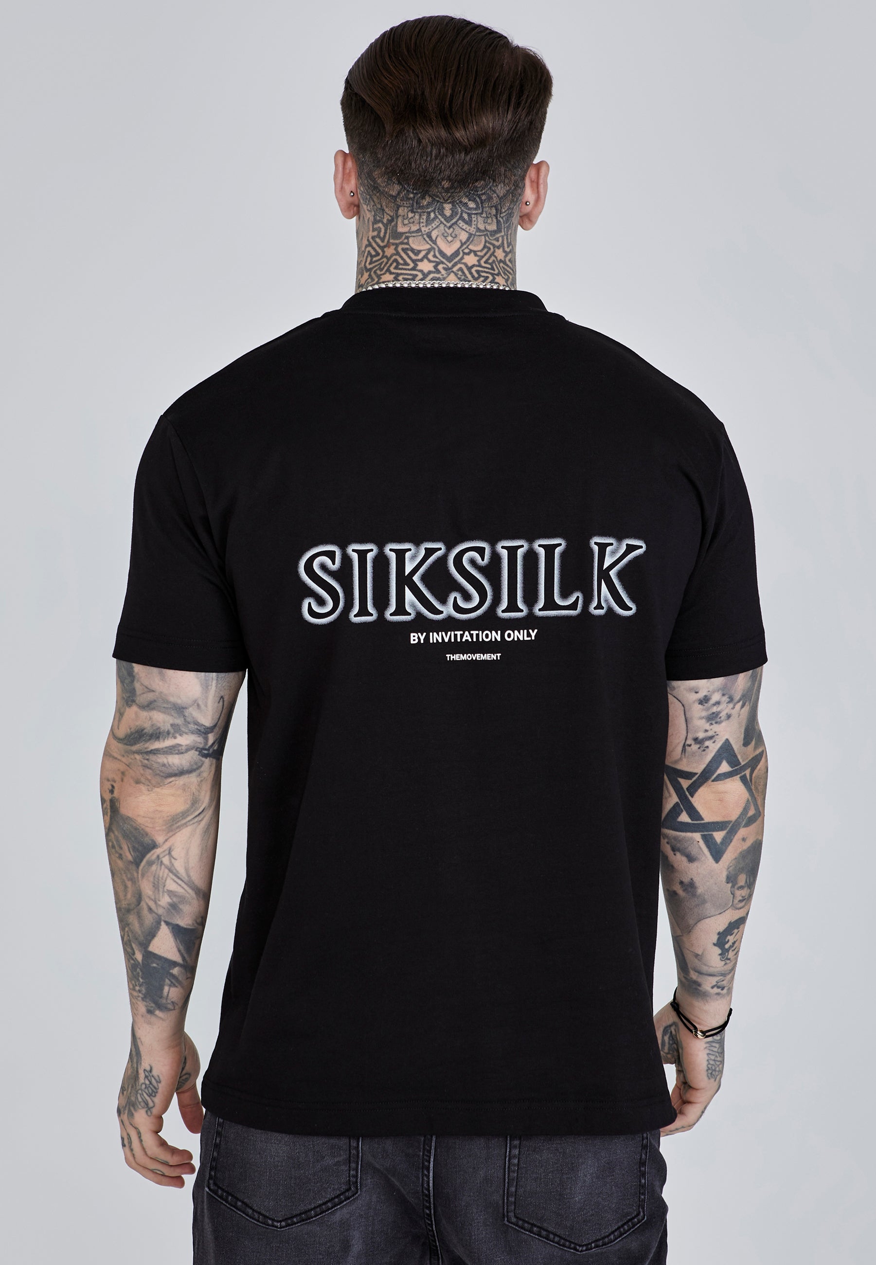 Maglietta grafica in nero Magliette SikSilk   