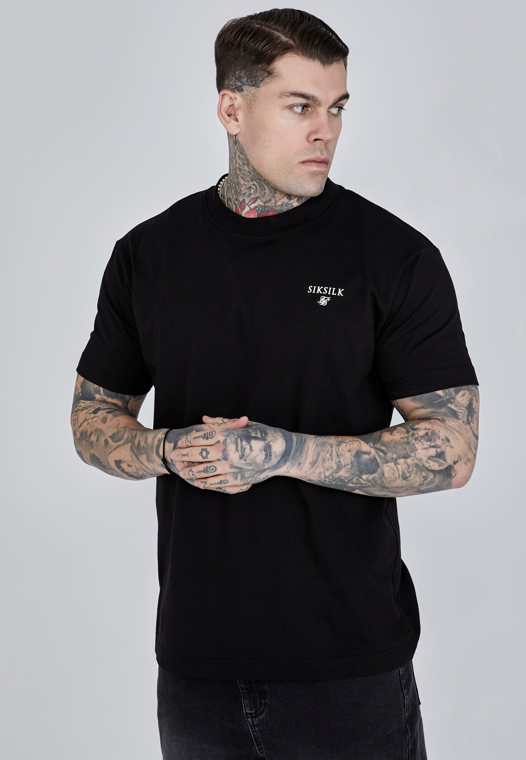 Maglietta grafica in nero Magliette SikSilk   