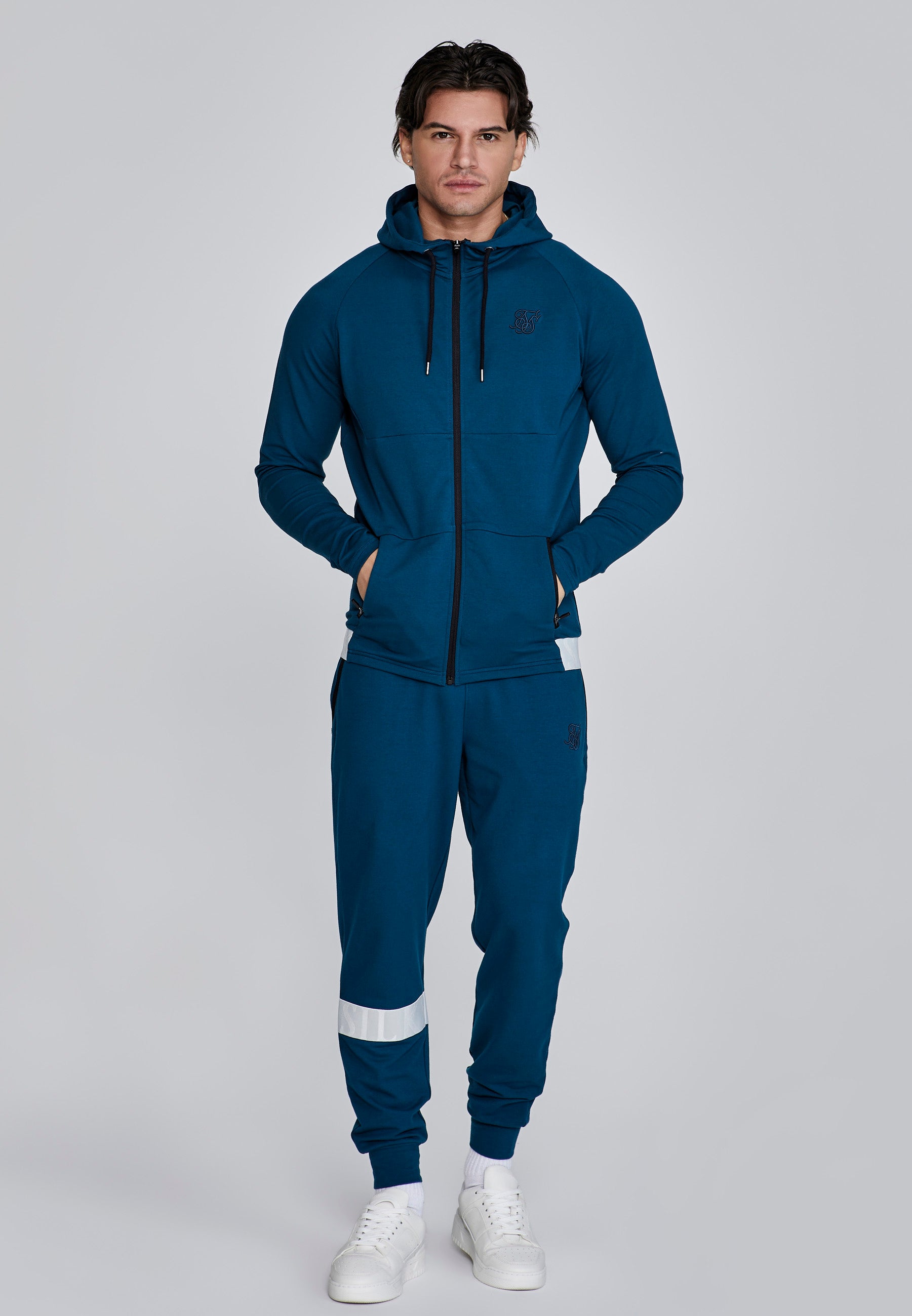 Joggers dinamici in pantaloni blu SikSilk   