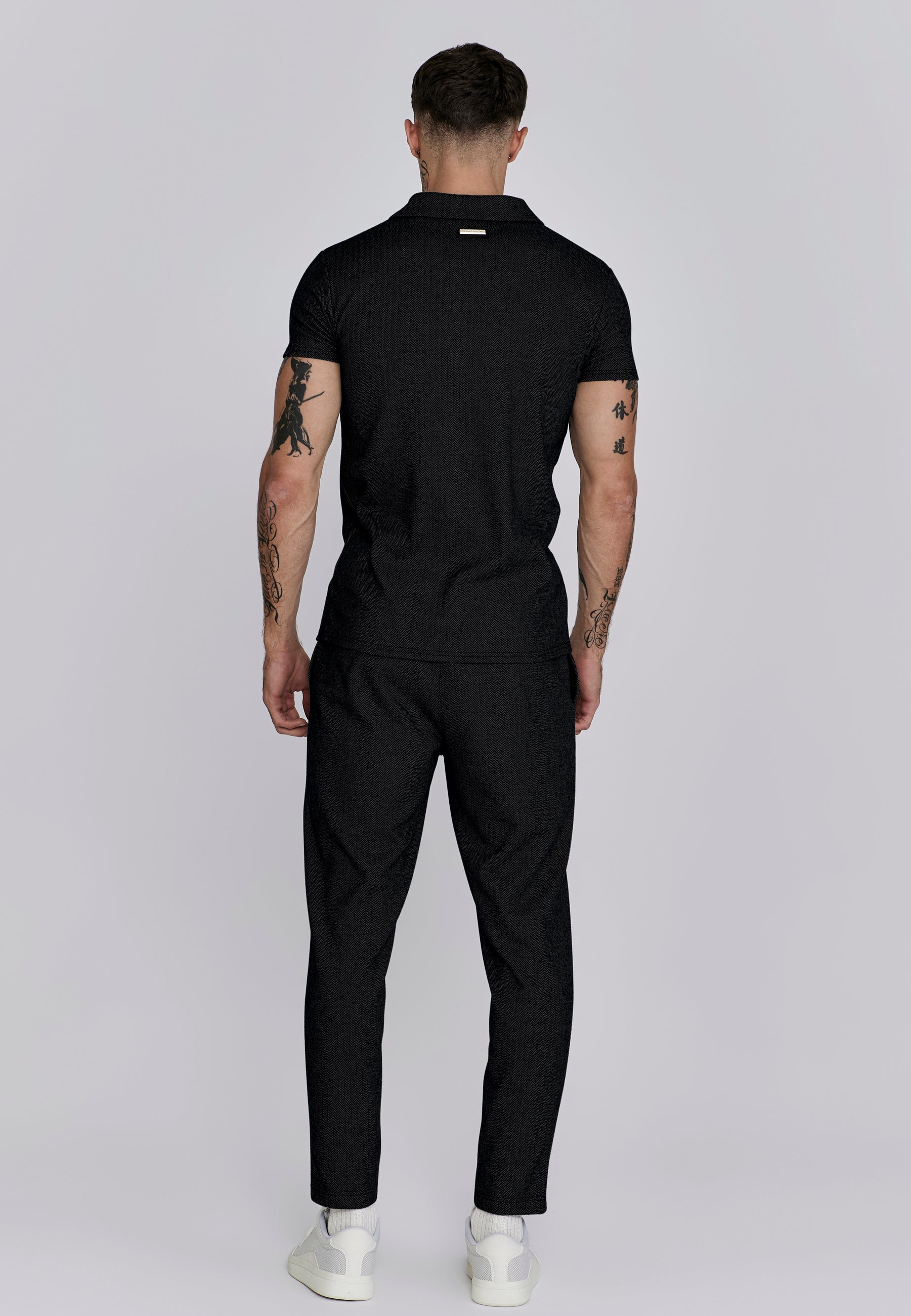 Jogger intelligente in pantaloni neri SikSilk