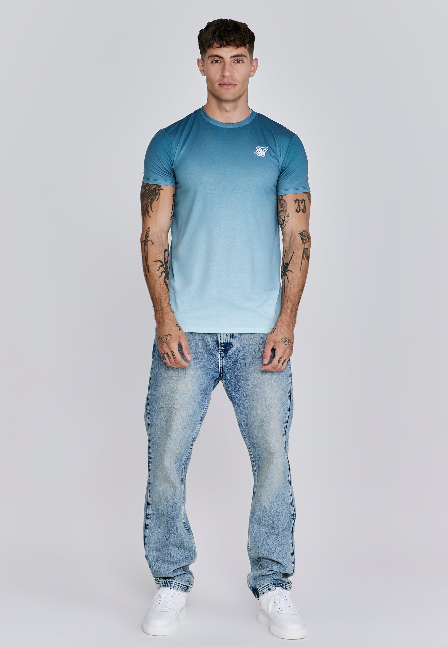 Maglietta Fade in verde Magliette SikSilk