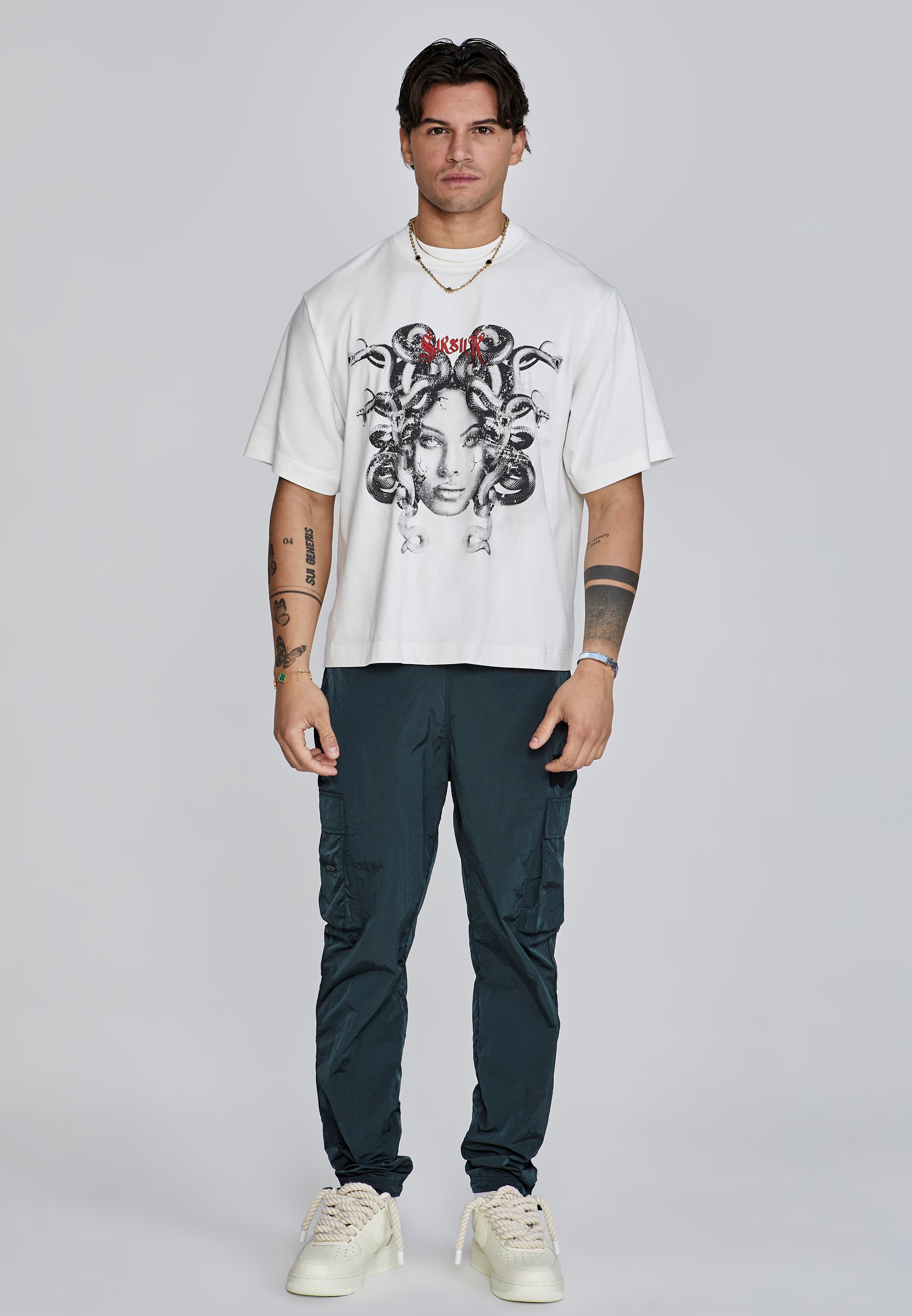 T-shirt Medusa in ecru T-shirt SikSilk   