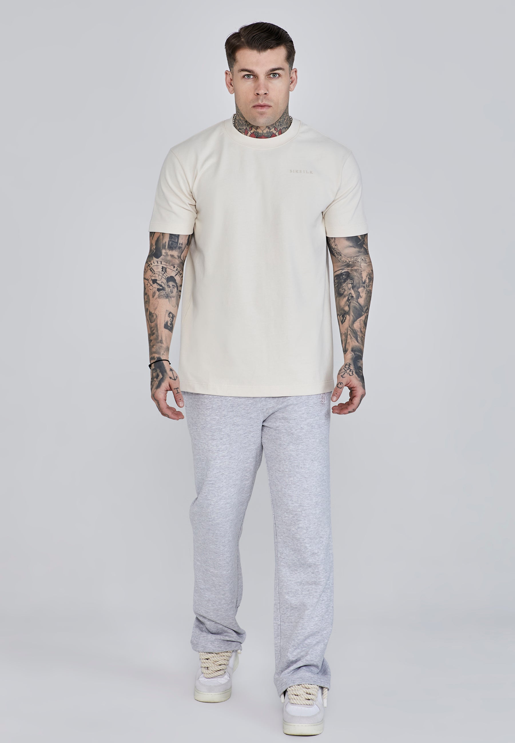 T-shirt Filigrana in ecru T-shirt SikSilk   