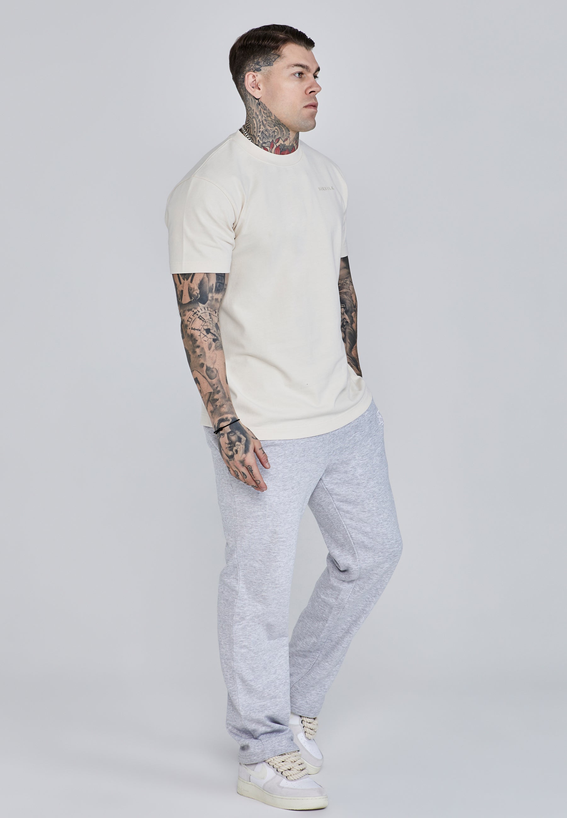 T-shirt Filigrana in ecru T-shirt SikSilk   