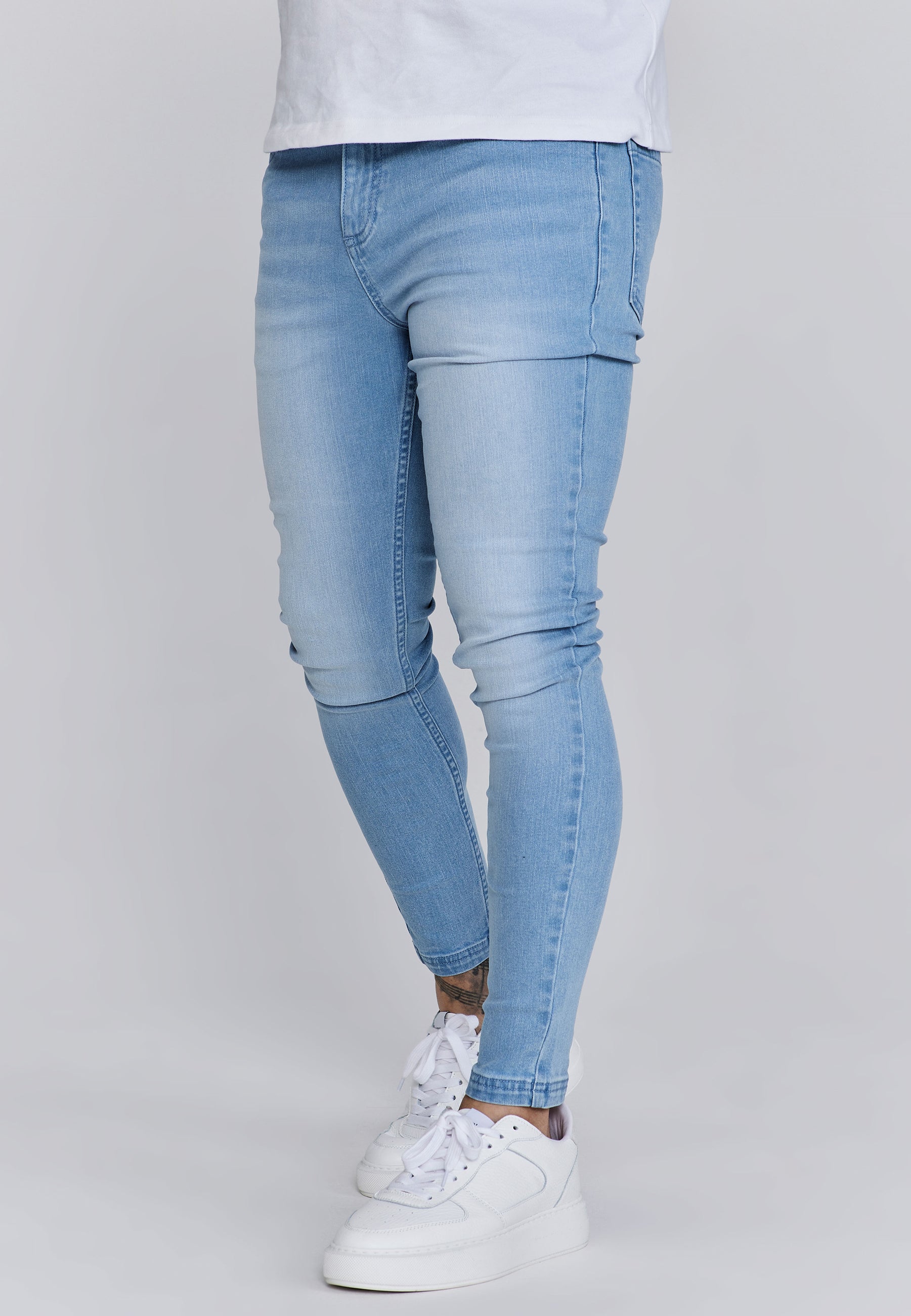 Jeans skinny in jeans blu SikSilk