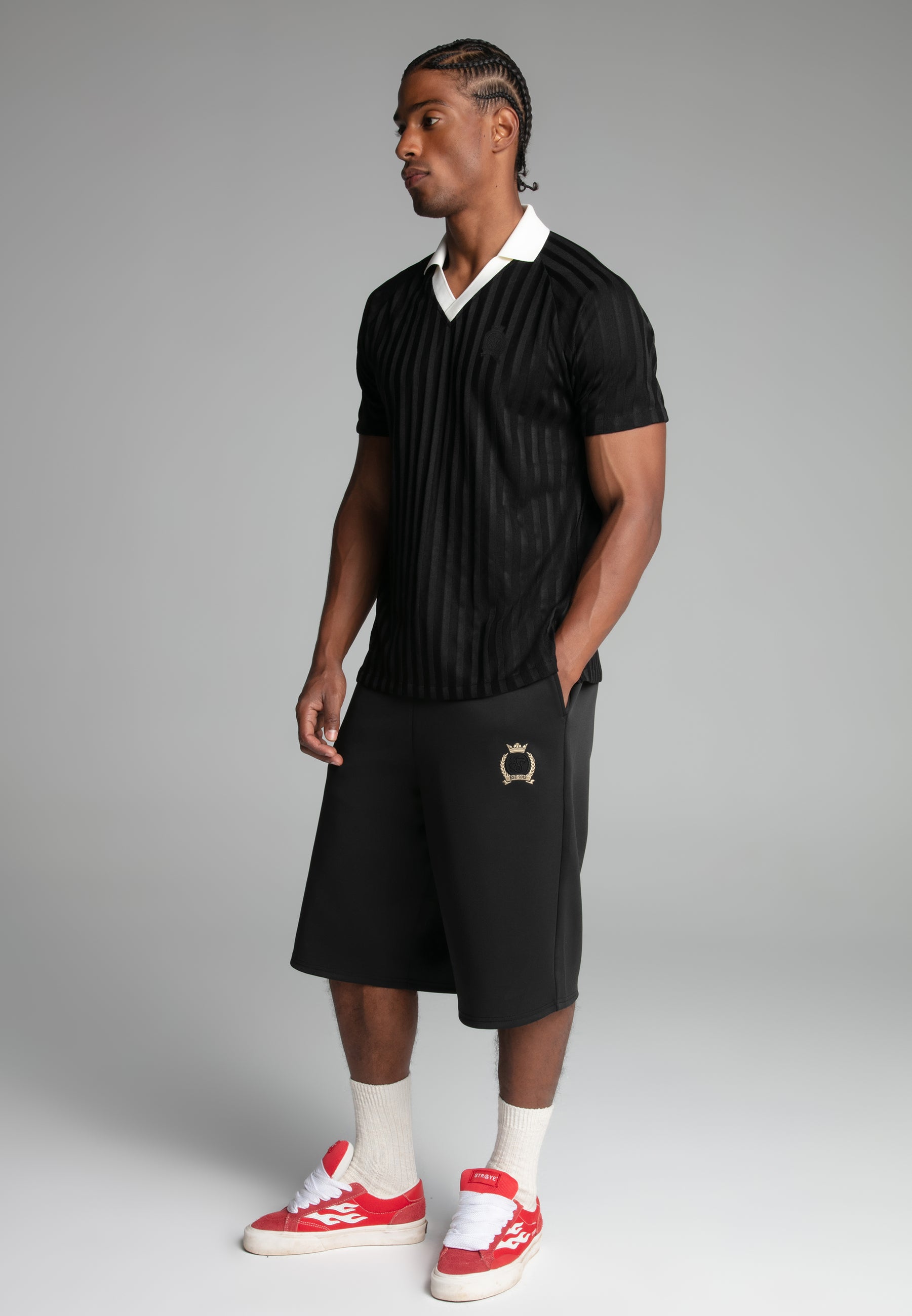 Maglietta Polo in Nero Magliette SikSilk