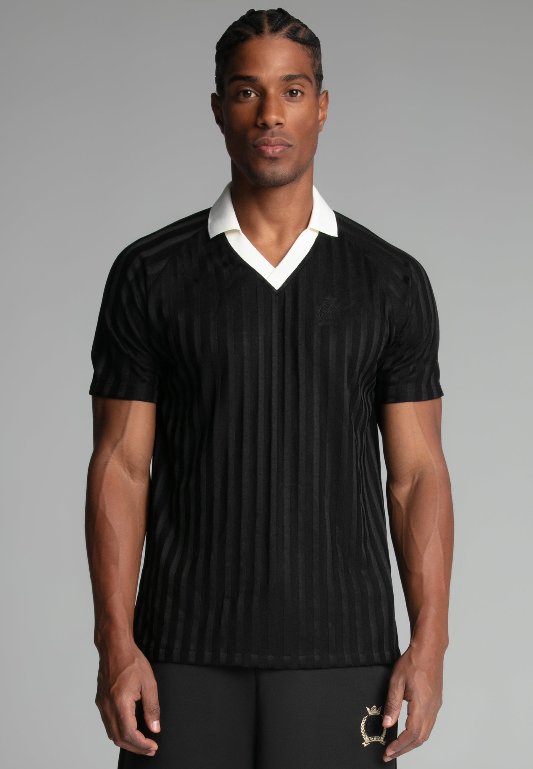 Maglietta Polo in Nero Magliette SikSilk