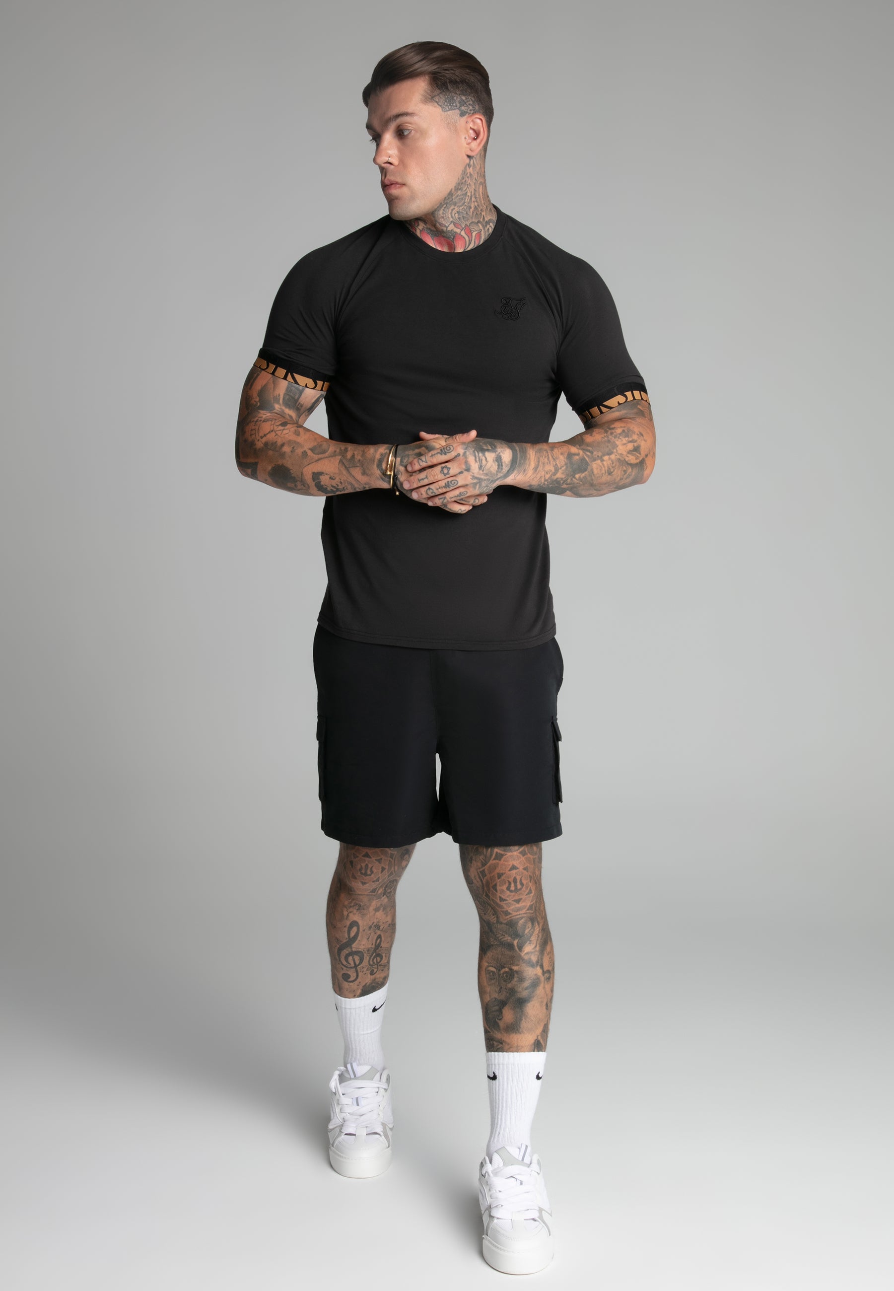 Maglietta Tech in nero Magliette SikSilk