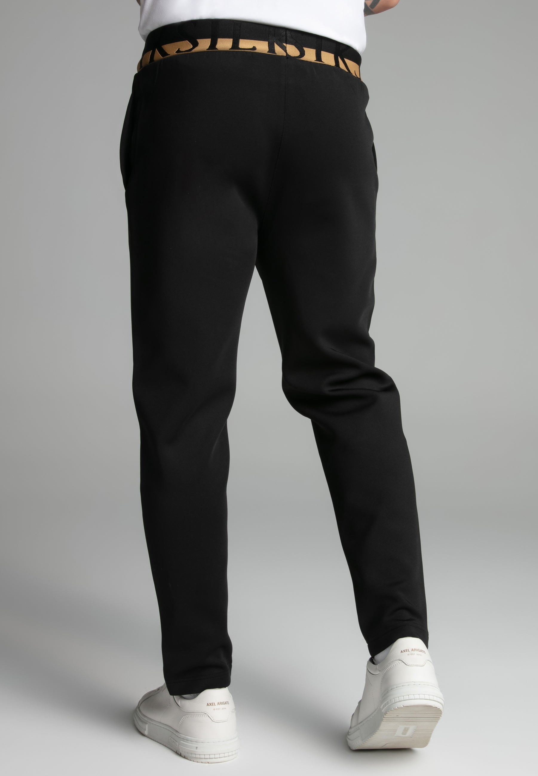 Joggers eleganti in pantaloni neri SikSilk