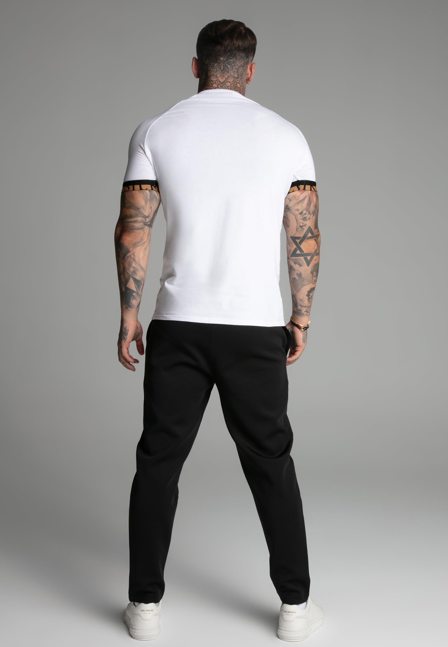 Joggers eleganti in pantaloni neri SikSilk