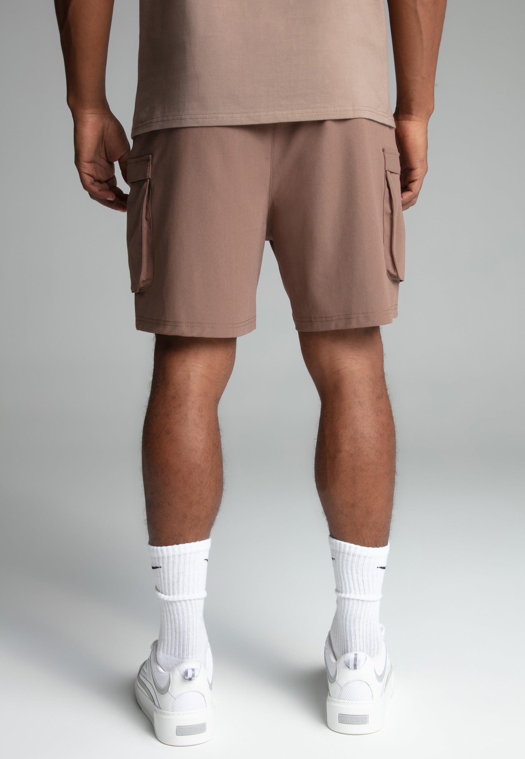 Pantaloncini Cargo eleganti in marrone SikSilk
