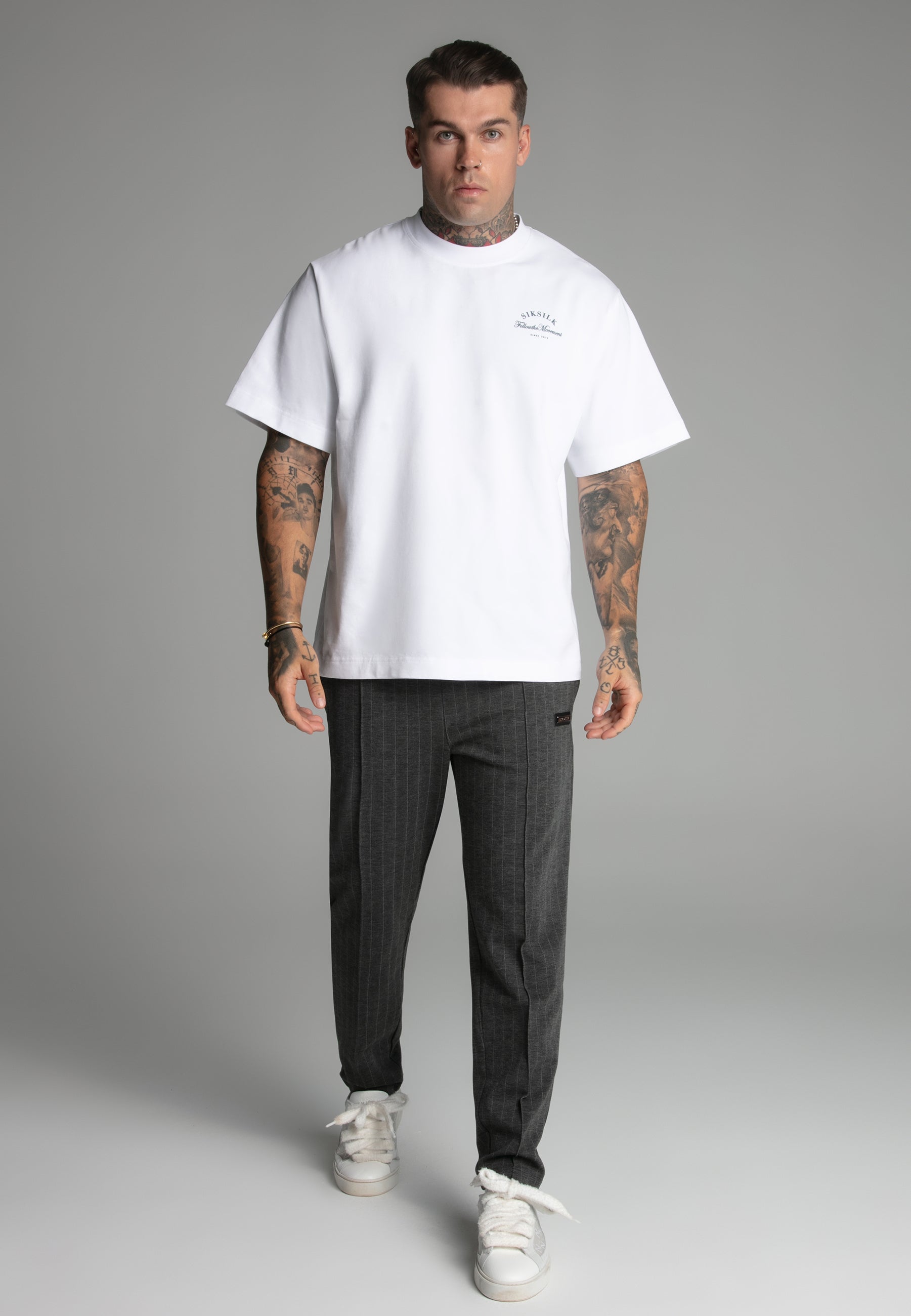 Maglietta Logo in Bianco Magliette SikSilk