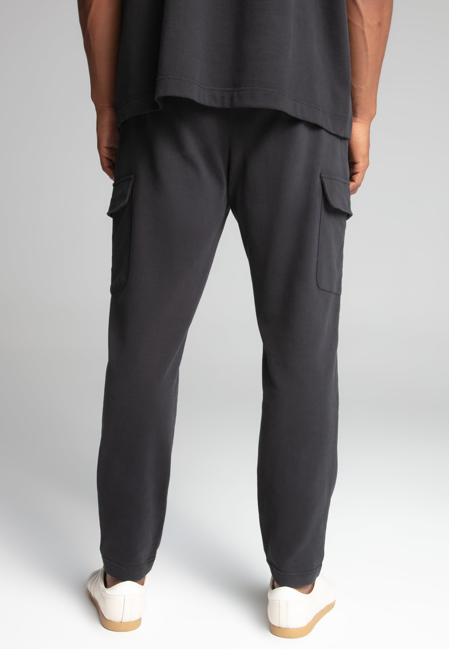 Crest Cargo Joggers in nero Pantaloni SikSilk