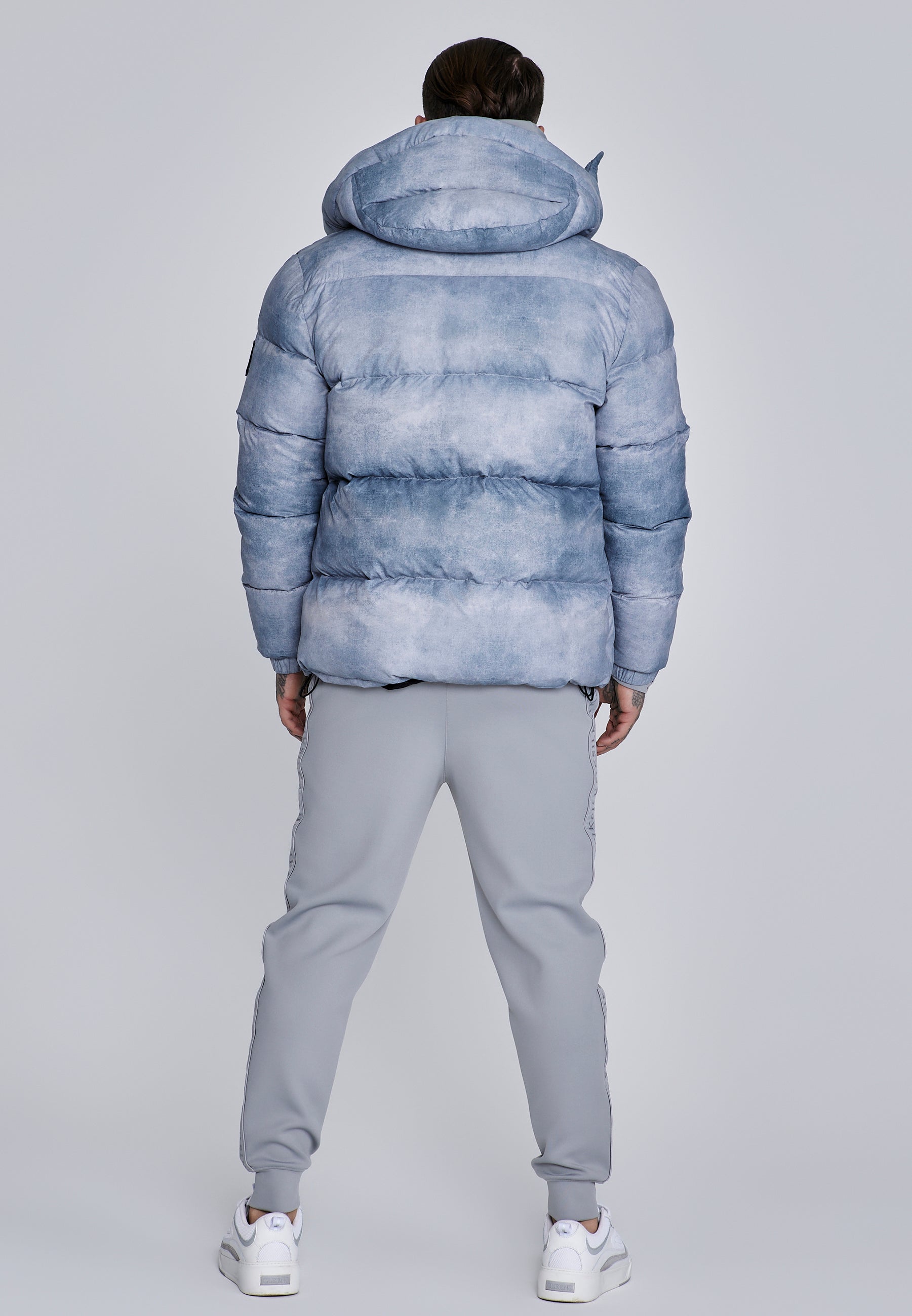 Giacca Puffer in grigio chiaro Giacche SikSilk