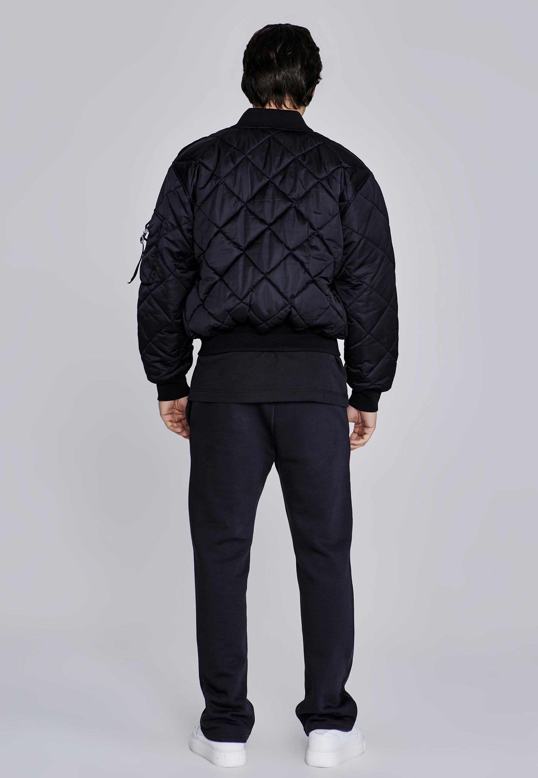 Giacca bomber in nero Giacche SikSilk