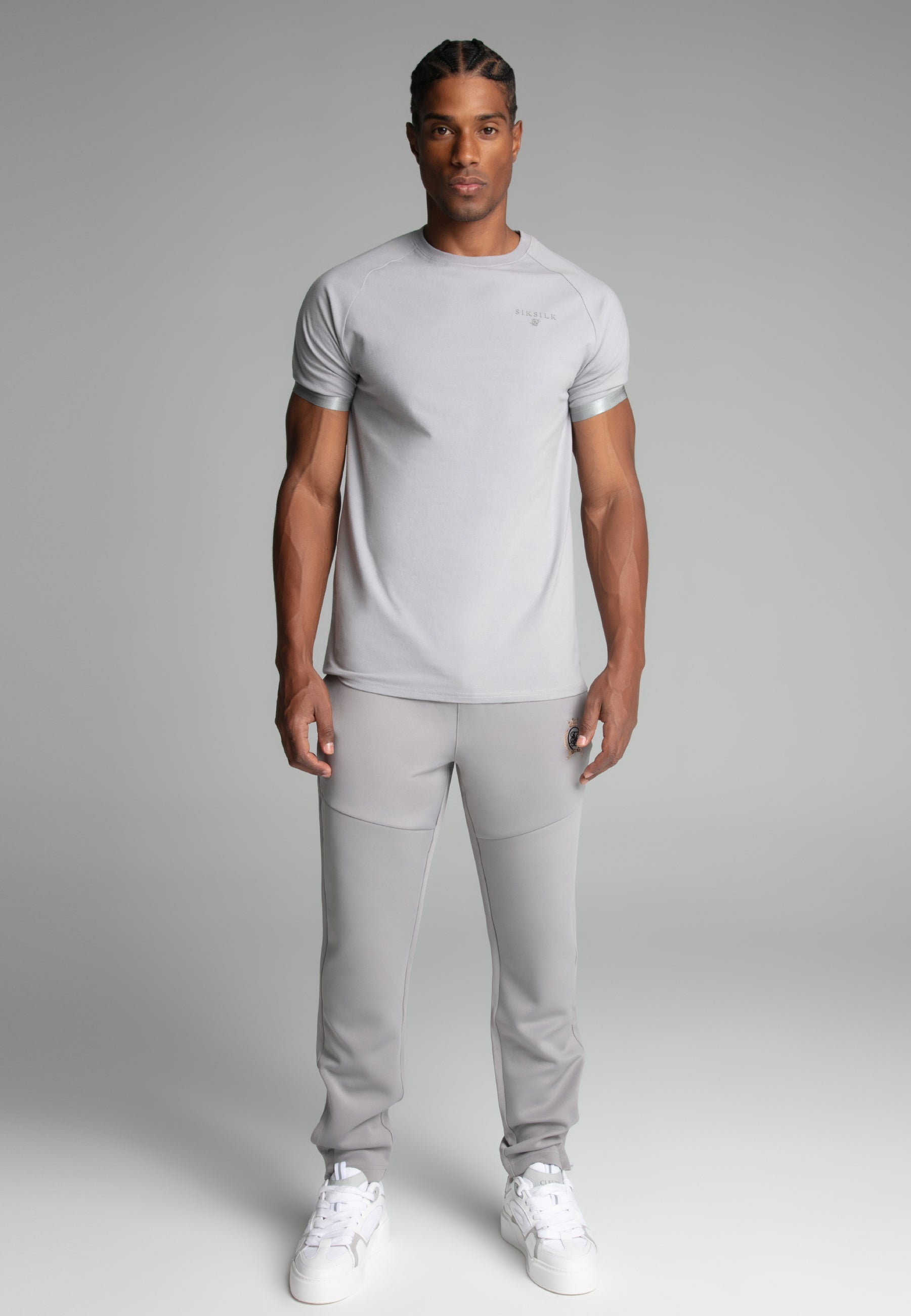 Pantaloni da corsa in grigio Pantaloni SikSilk