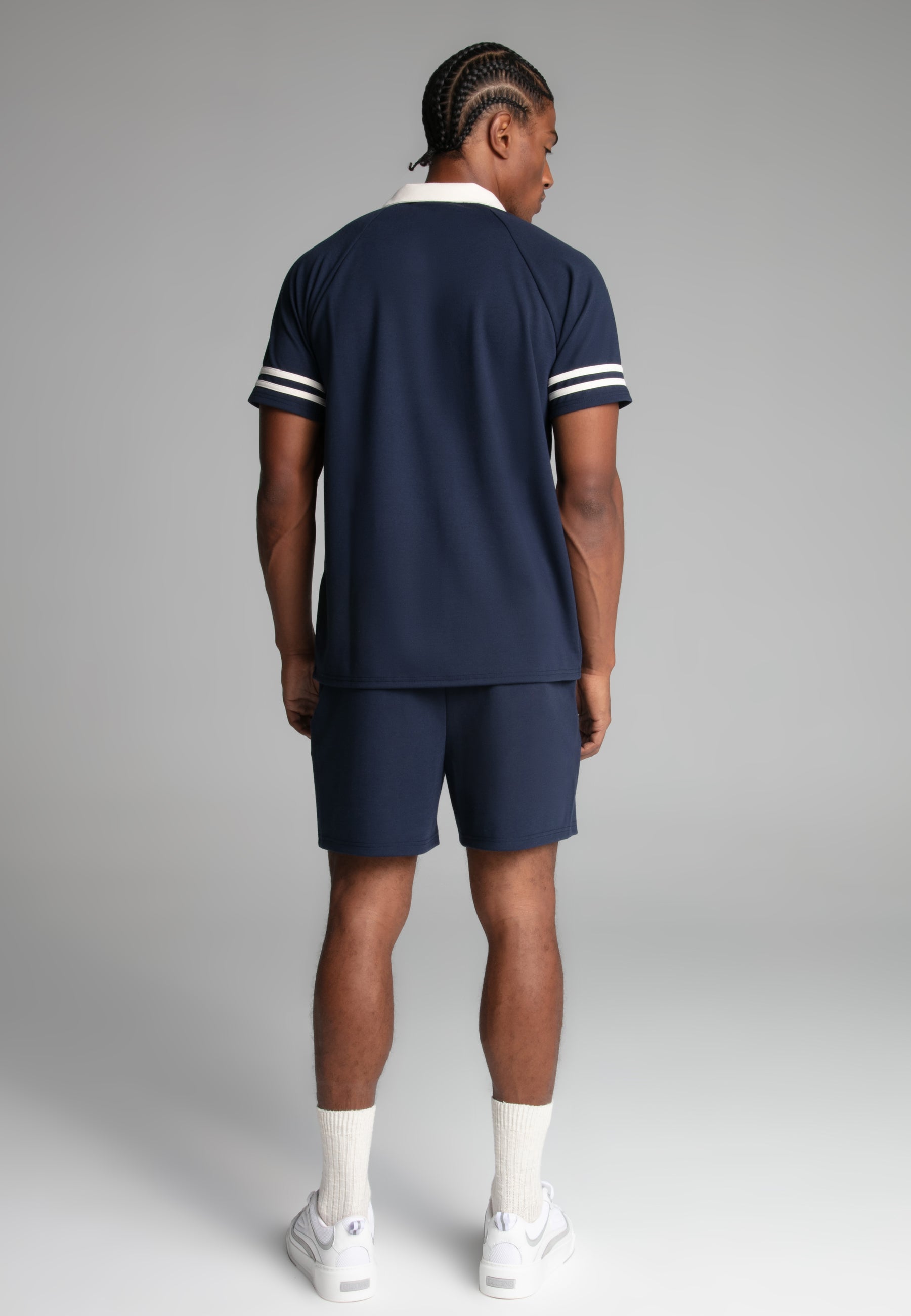 Pantaloncini retrò in pantaloncini blu SikSilk