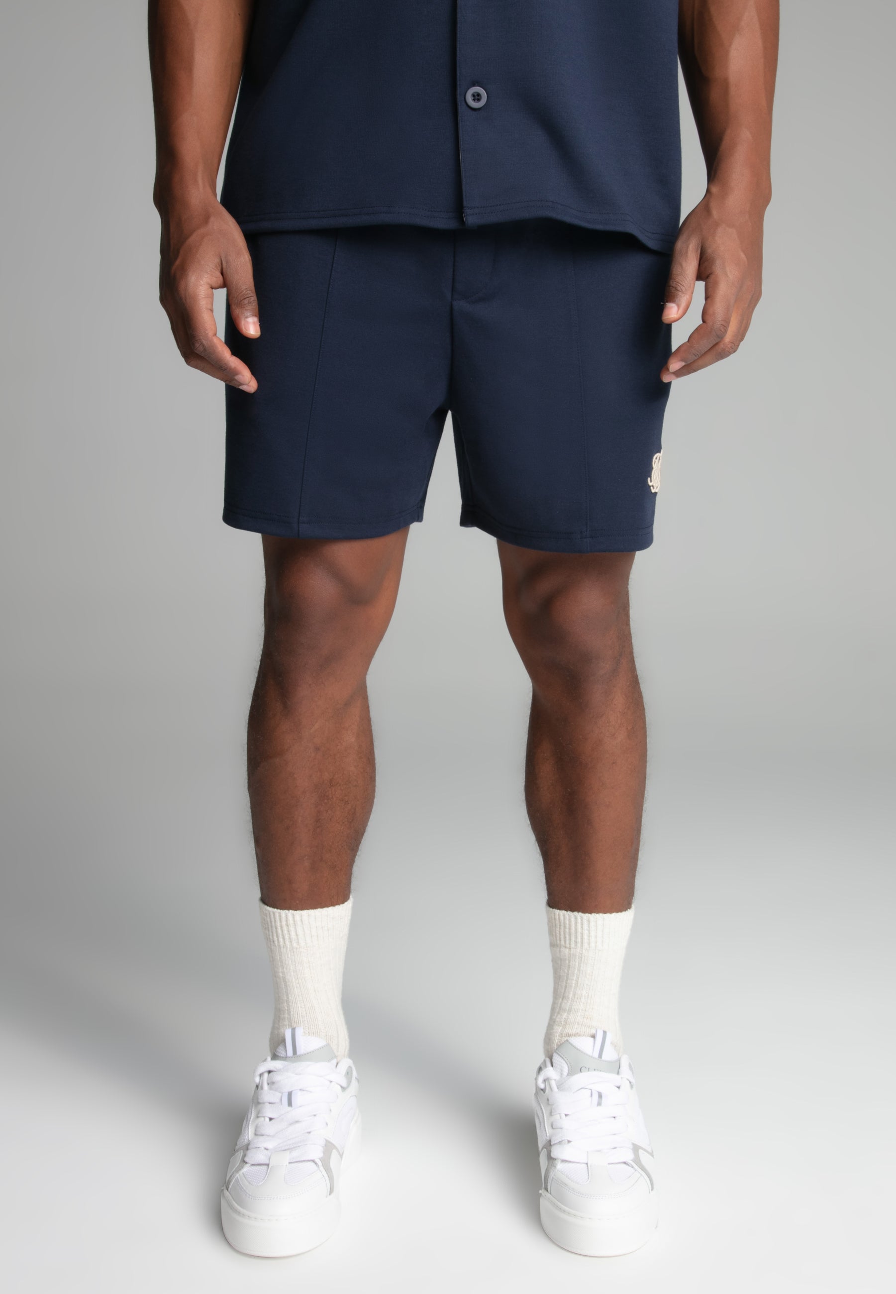 Pantaloncini retrò in pantaloncini blu SikSilk