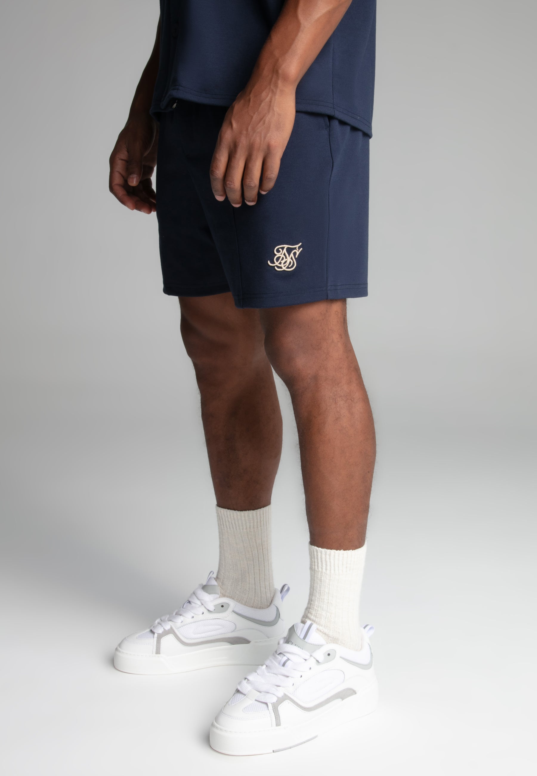 Pantaloncini retrò in pantaloncini blu SikSilk