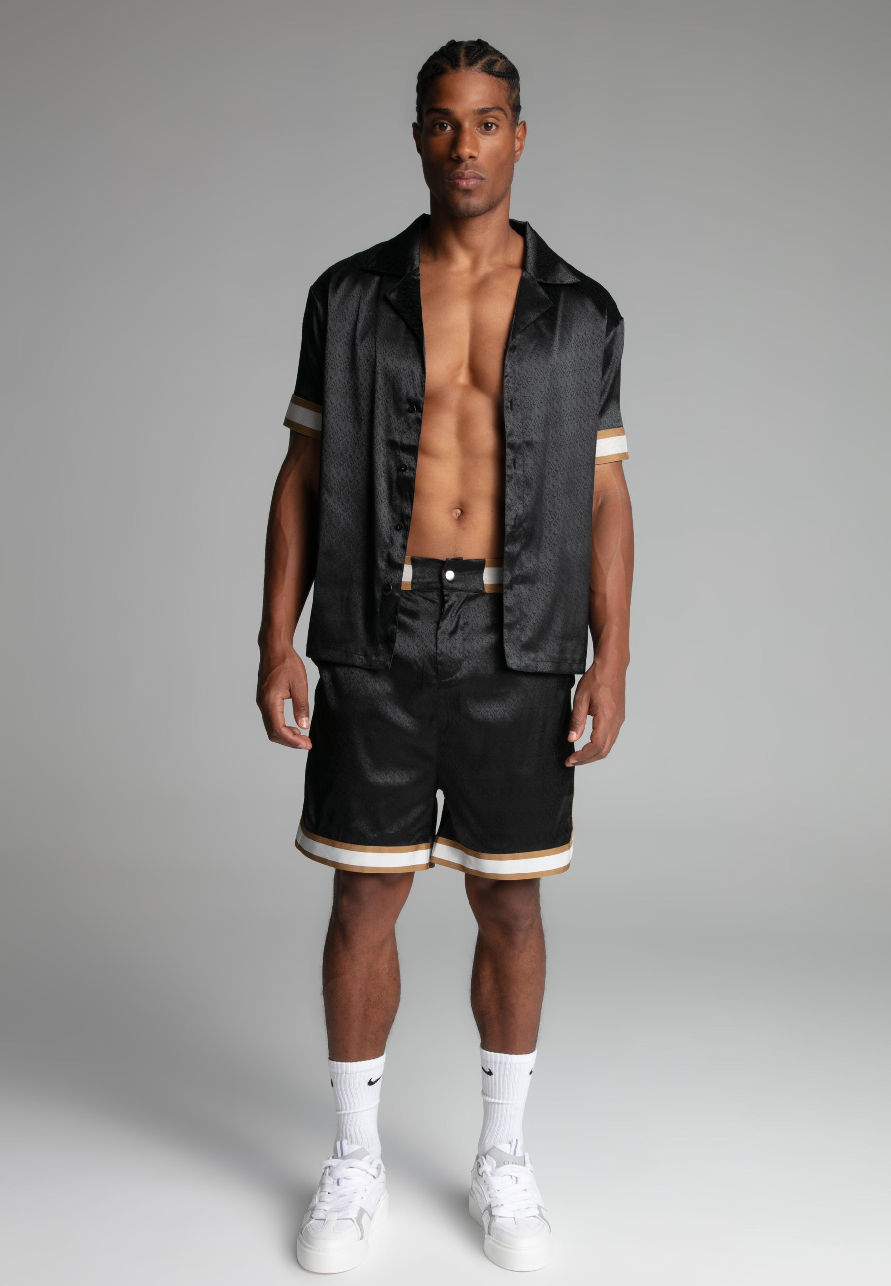 Pantaloncini Resort in nero Pantaloncini SikSilk