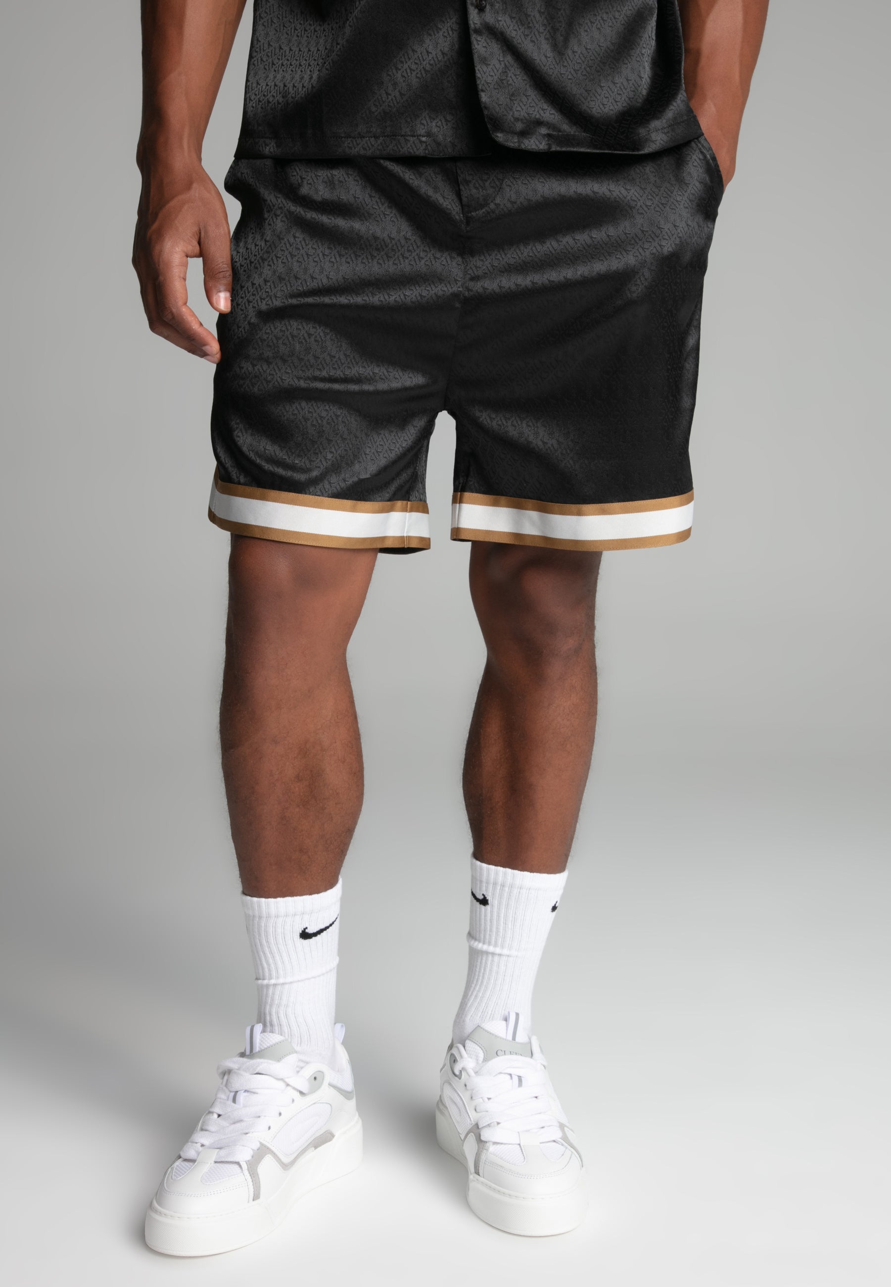 Pantaloncini Resort in nero Pantaloncini SikSilk