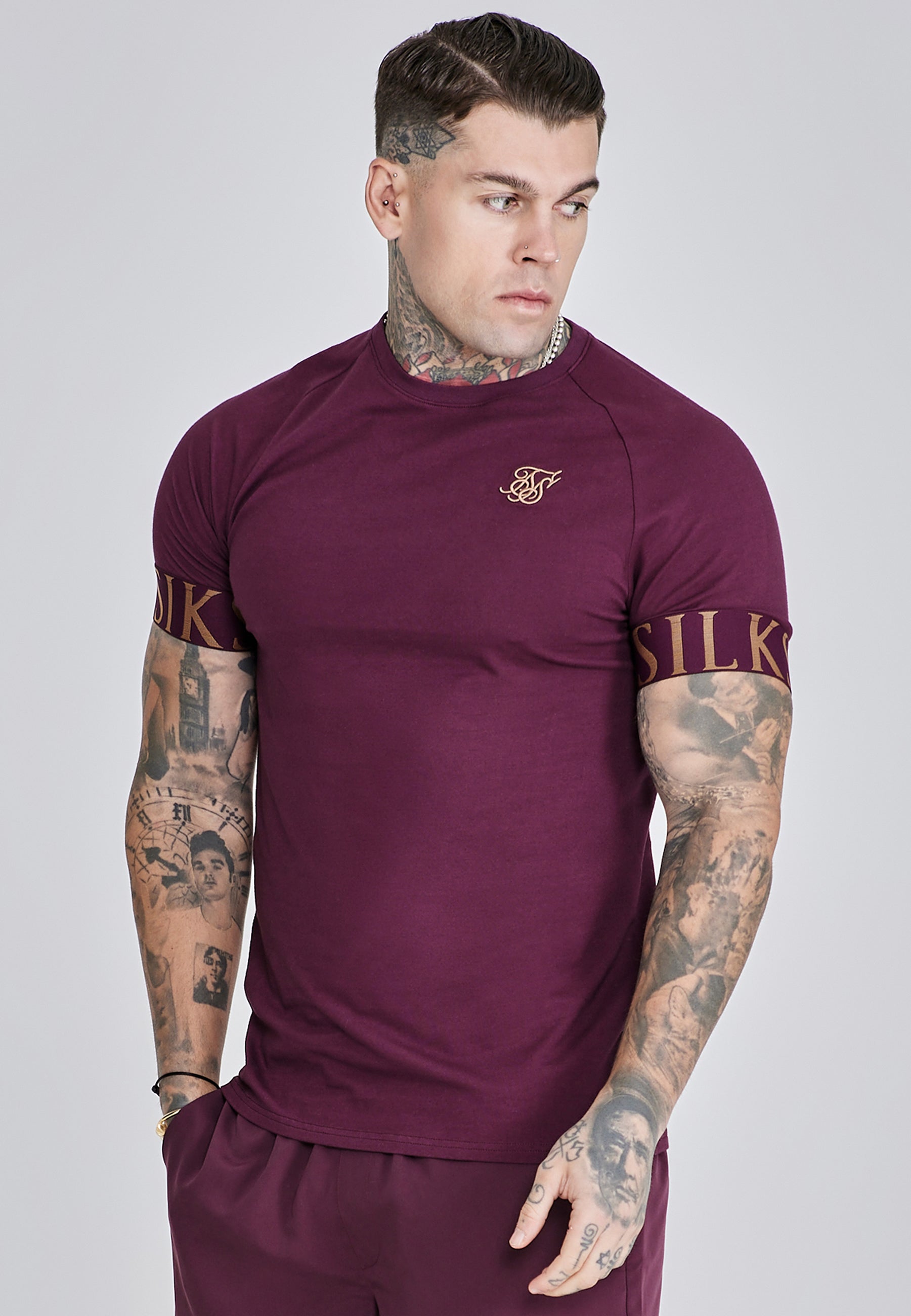Maglietta Tech in borgogna Magliette SikSilk