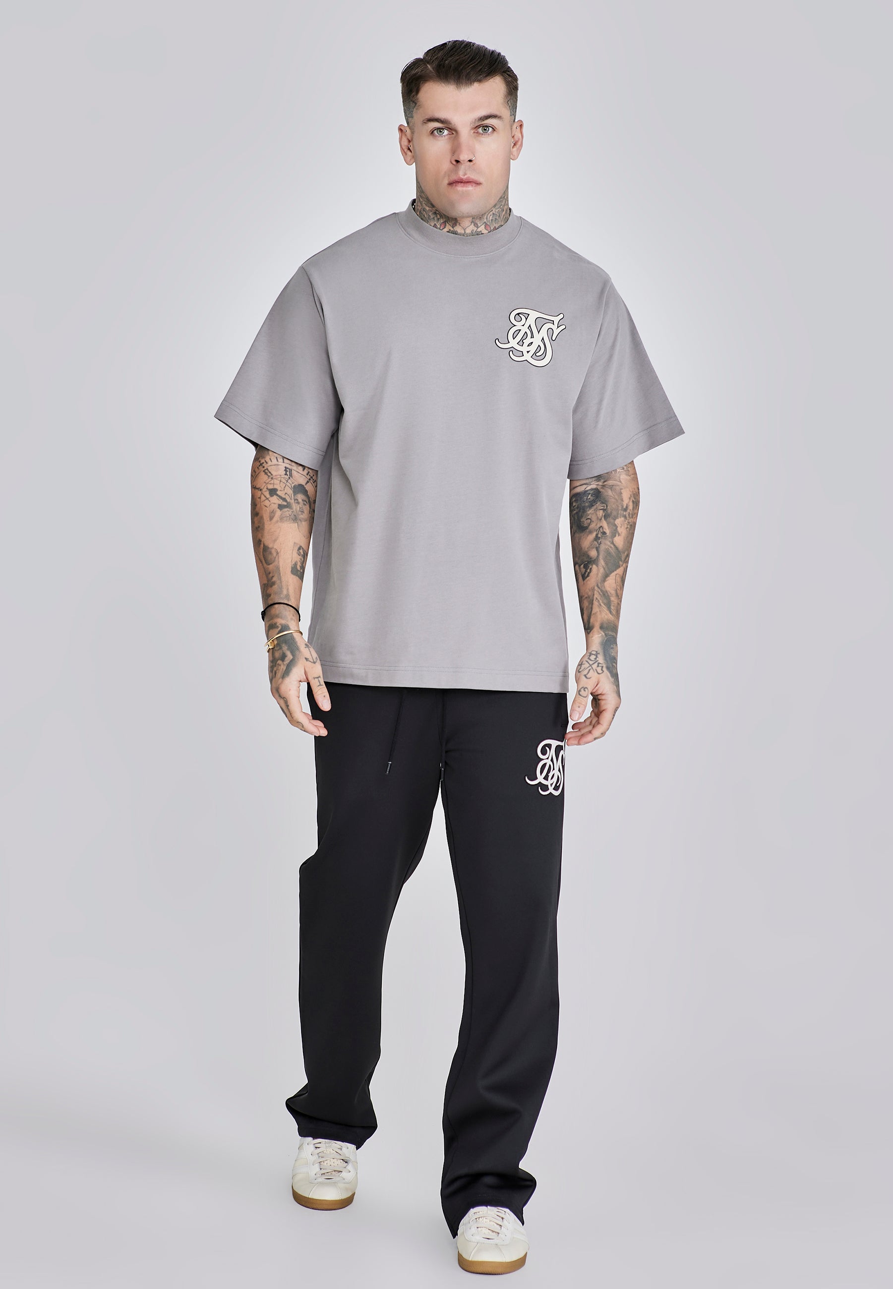 Maglietta oversize in grigio Magliette SikSilk