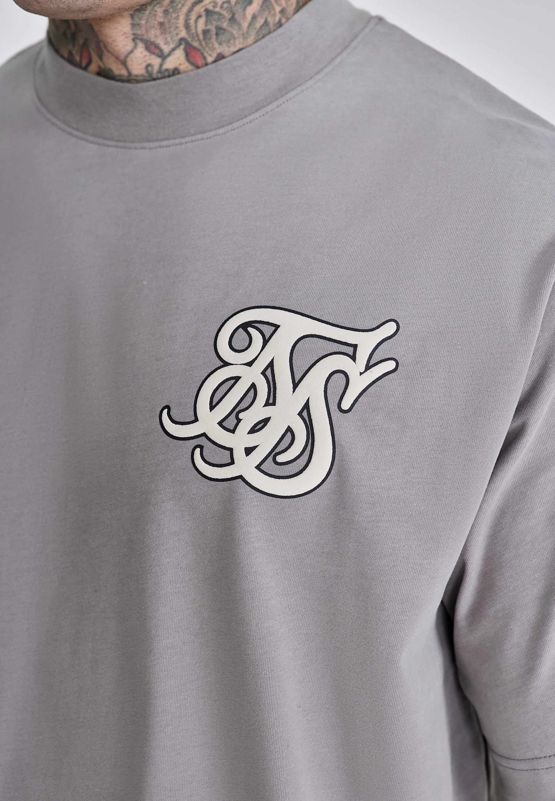 Maglietta oversize in grigio Magliette SikSilk