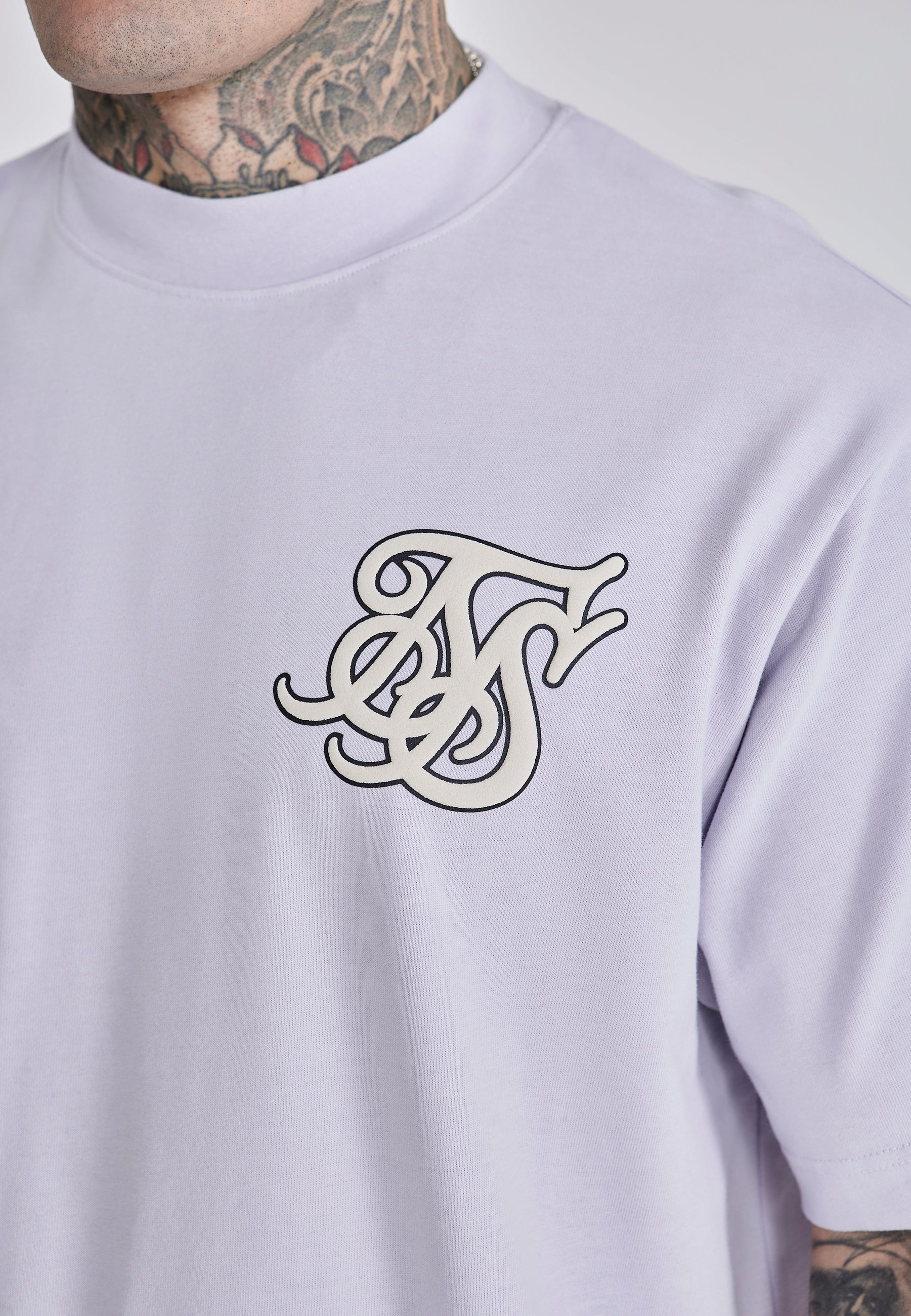 T-shirt oversize in lilla T-shirt SikSilk