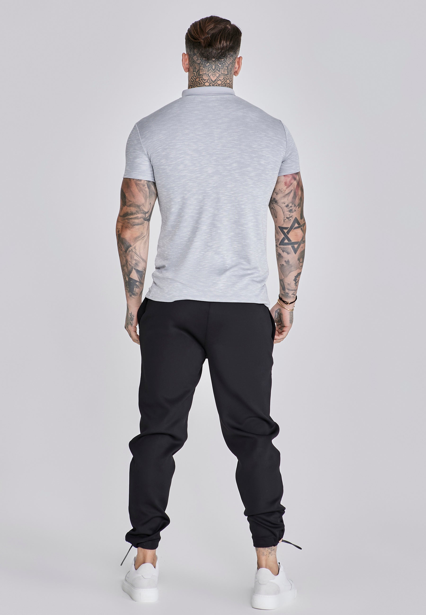 Polo intelligente in marna grigia Magliette SikSilk