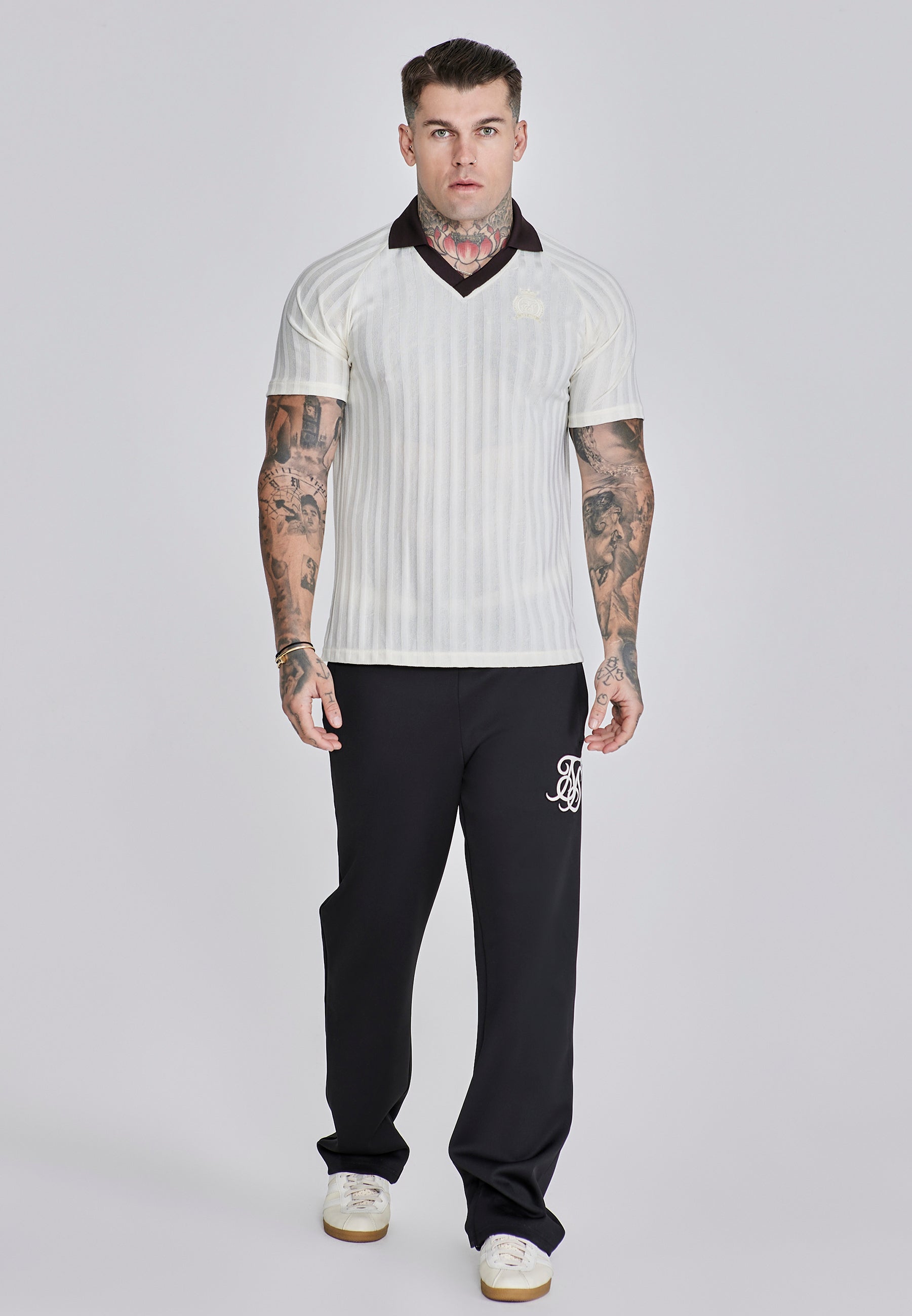Maglietta polo in ecru T-shirt SikSilk