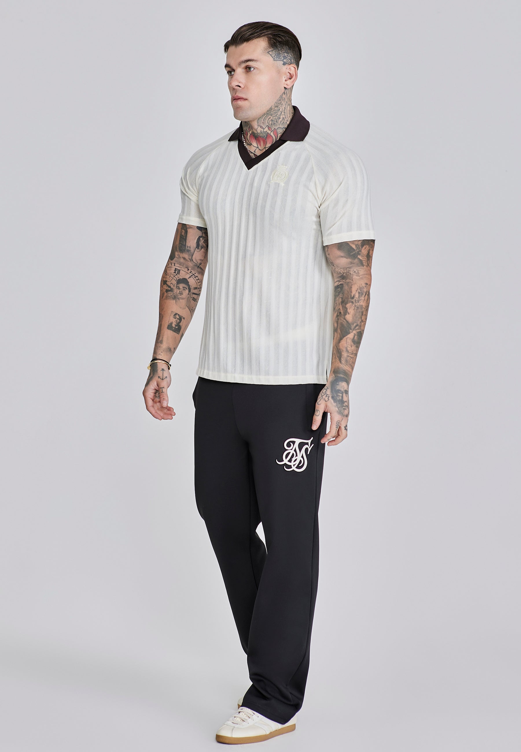 Maglietta polo in ecru T-shirt SikSilk