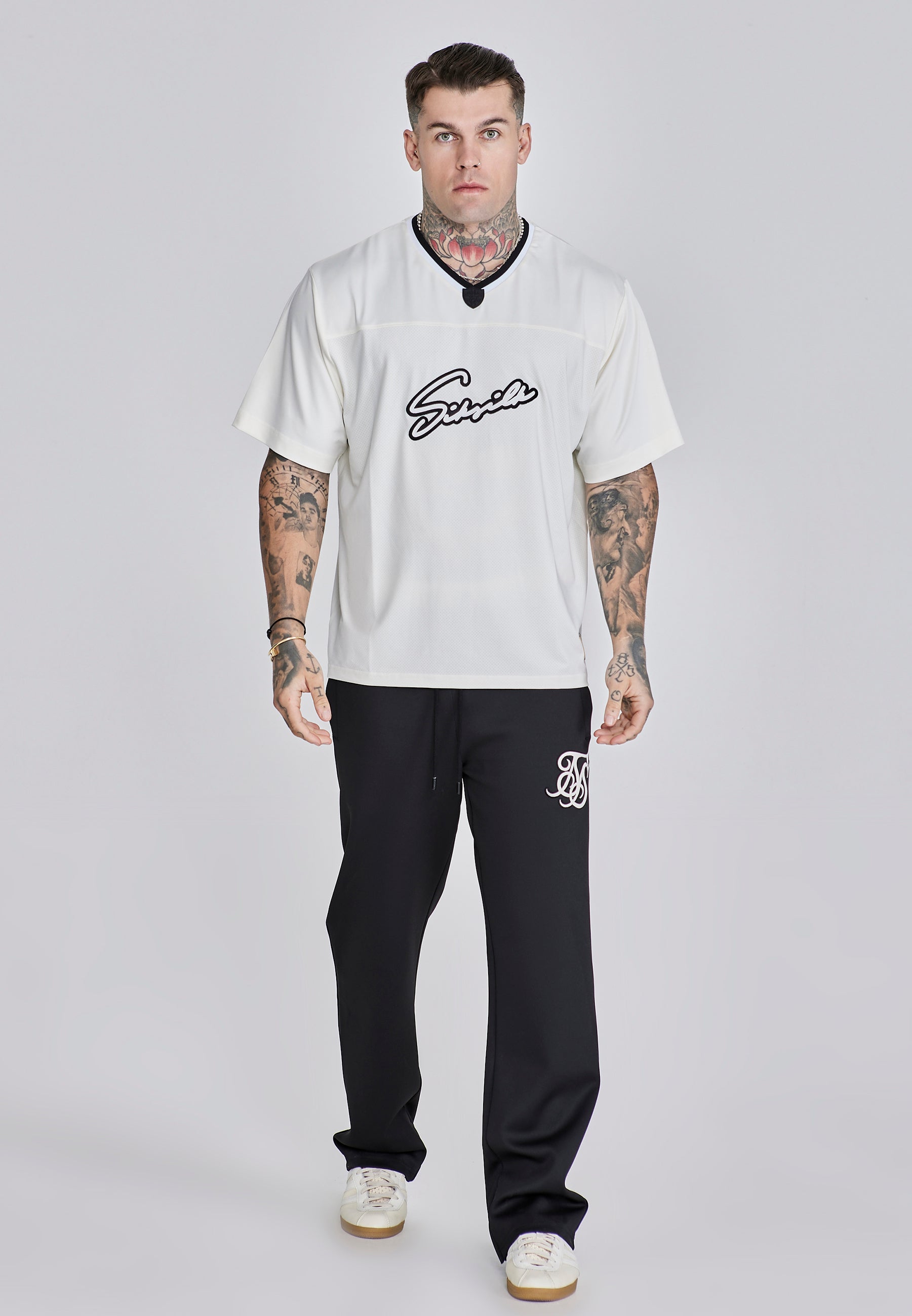 T-shirt sportiva in ecru T-shirt SikSilk