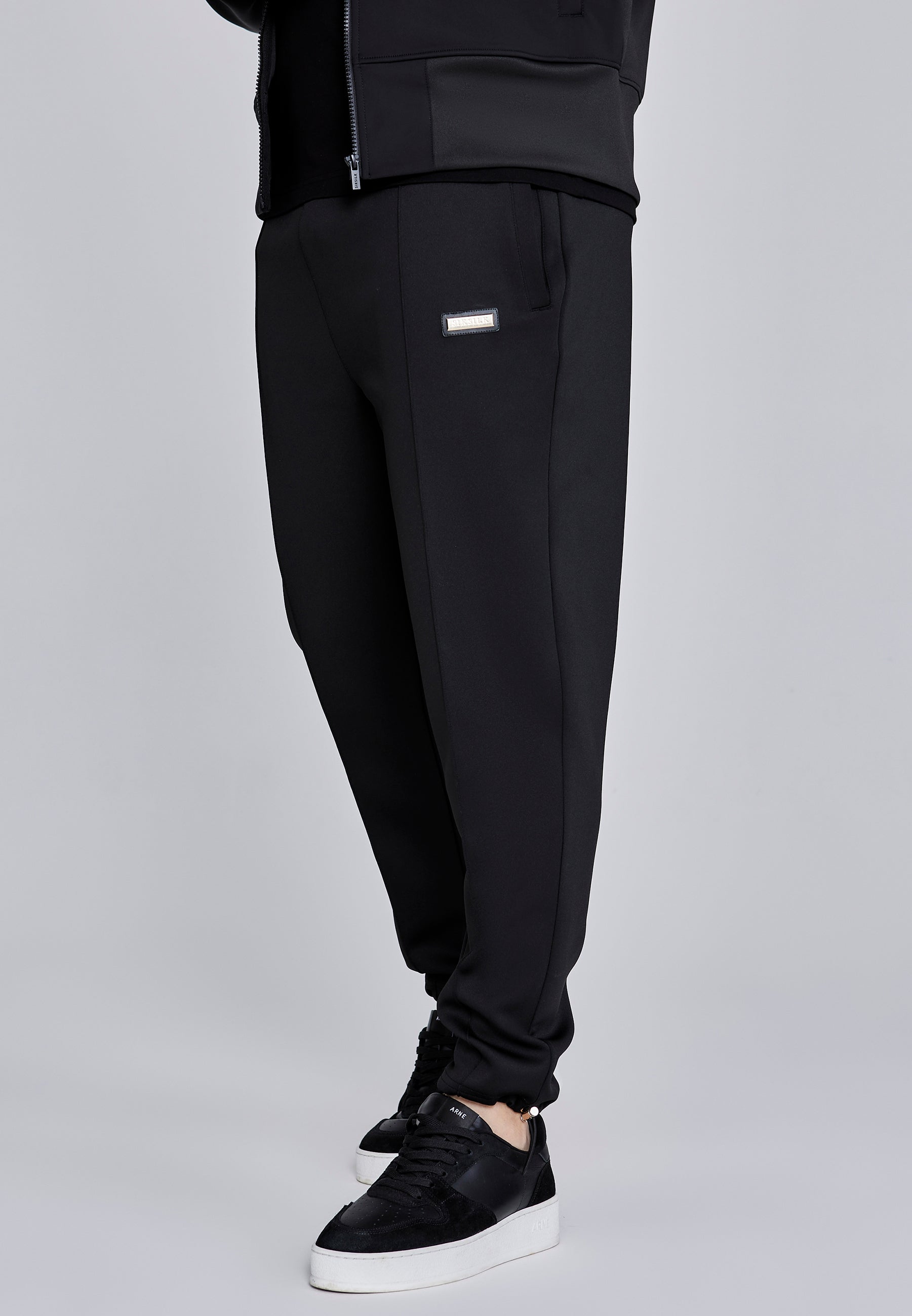 Joggers eleganti in pantaloni neri SikSilk