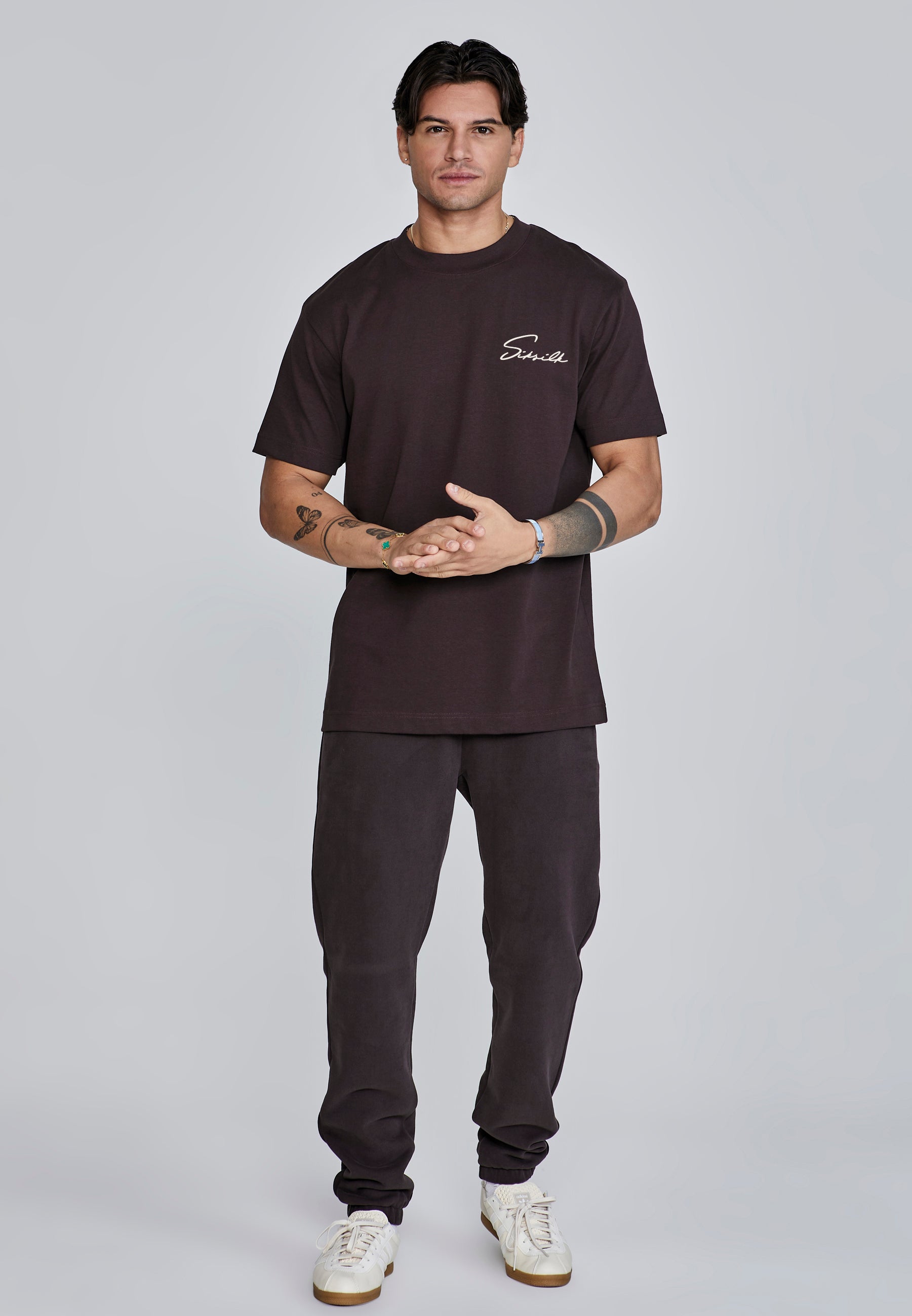 Maglietta Signature in marrone Magliette SikSilk