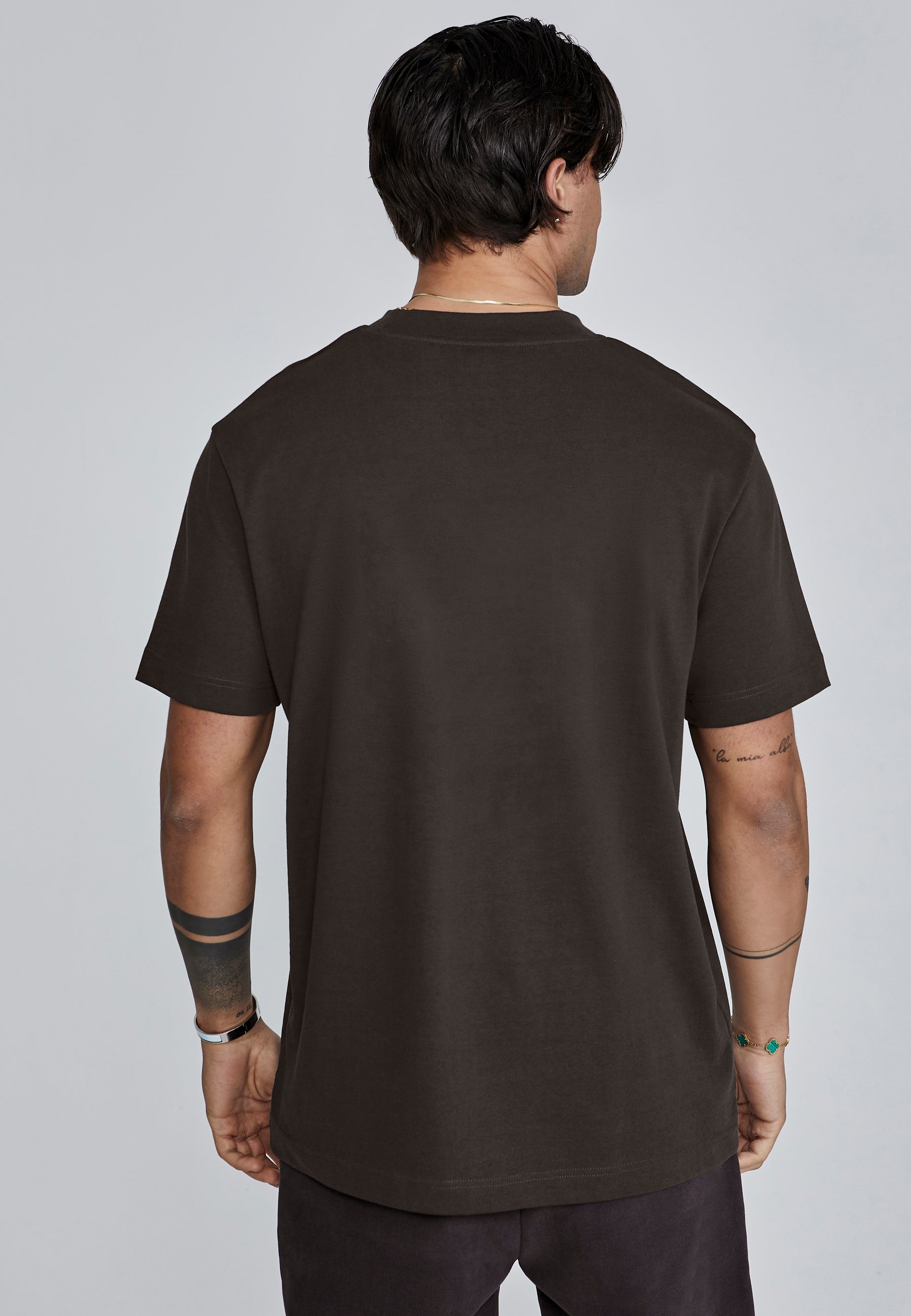 Maglietta Signature in marrone Magliette SikSilk