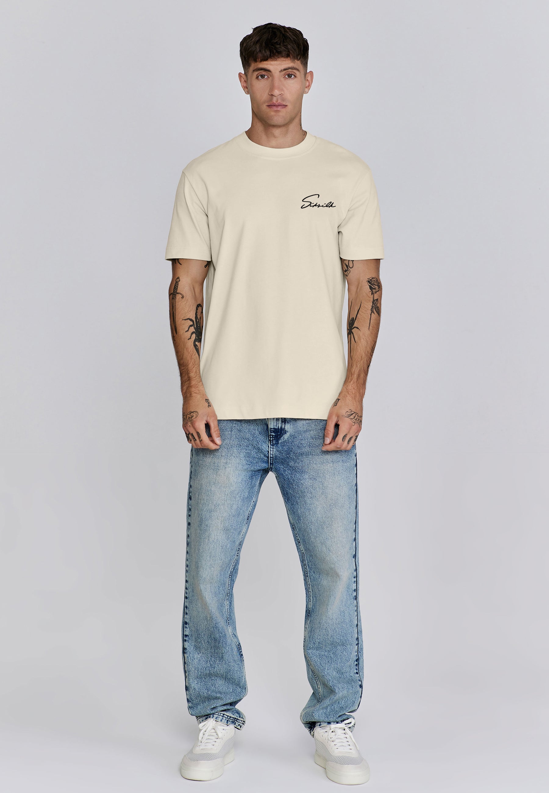 T-shirt Signature in ecru T-shirt SikSilk