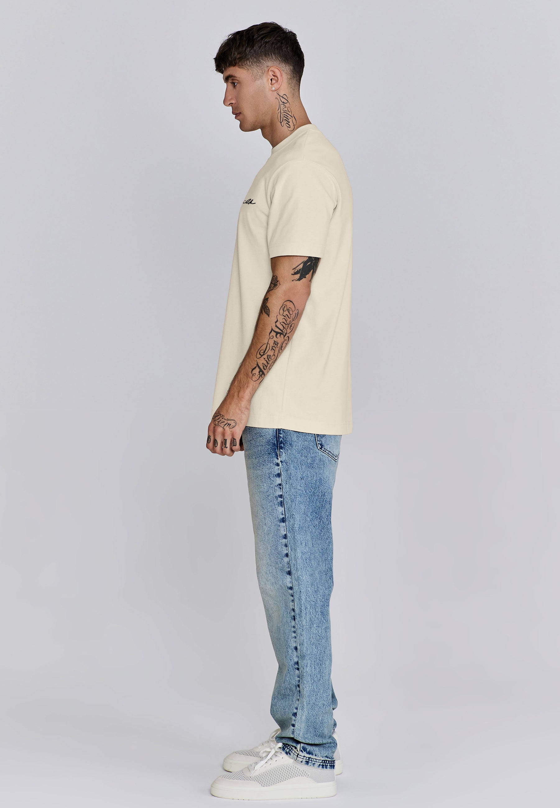 T-shirt Signature in ecru T-shirt SikSilk