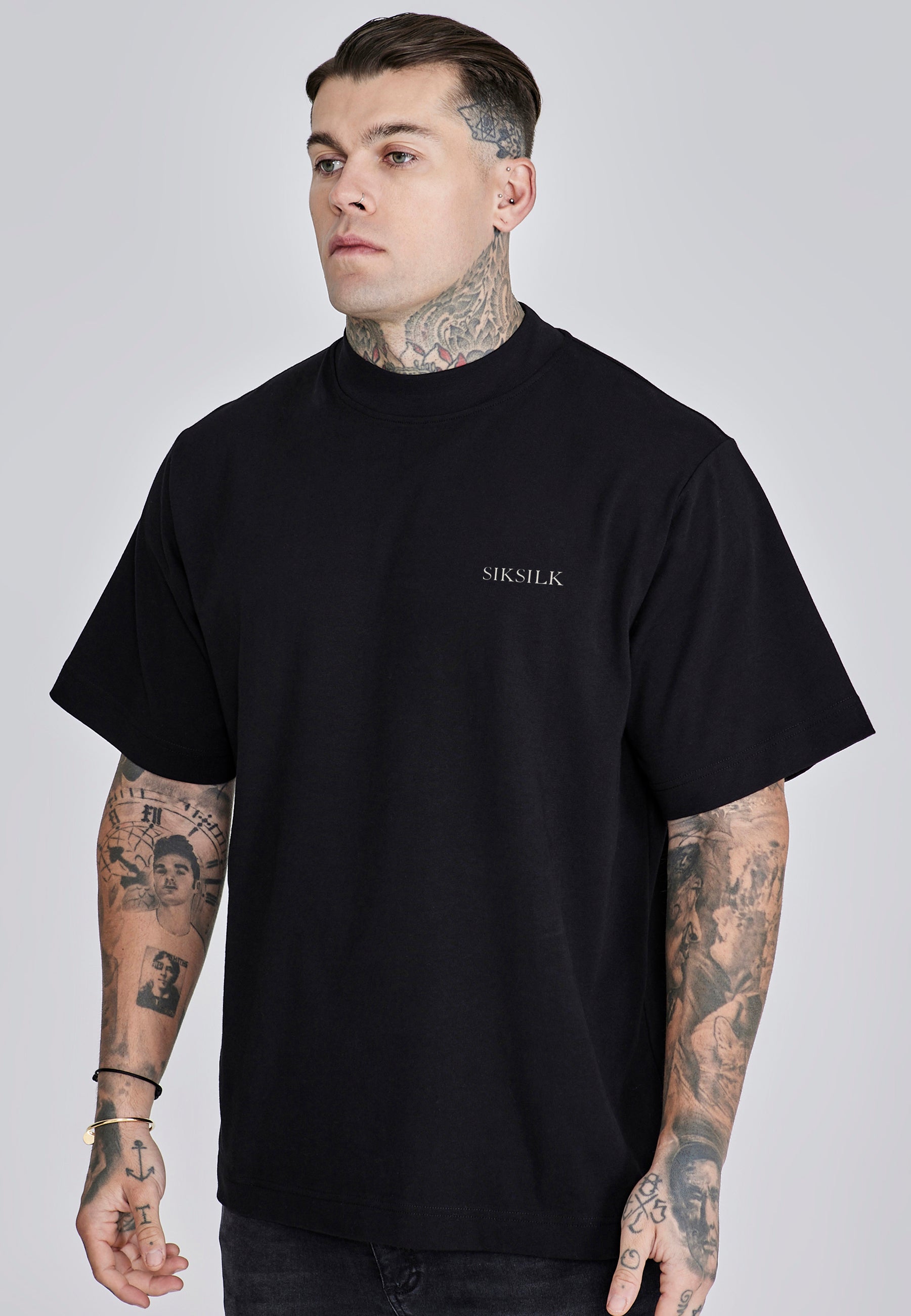 Maglietta grafica in nero Magliette SikSilk