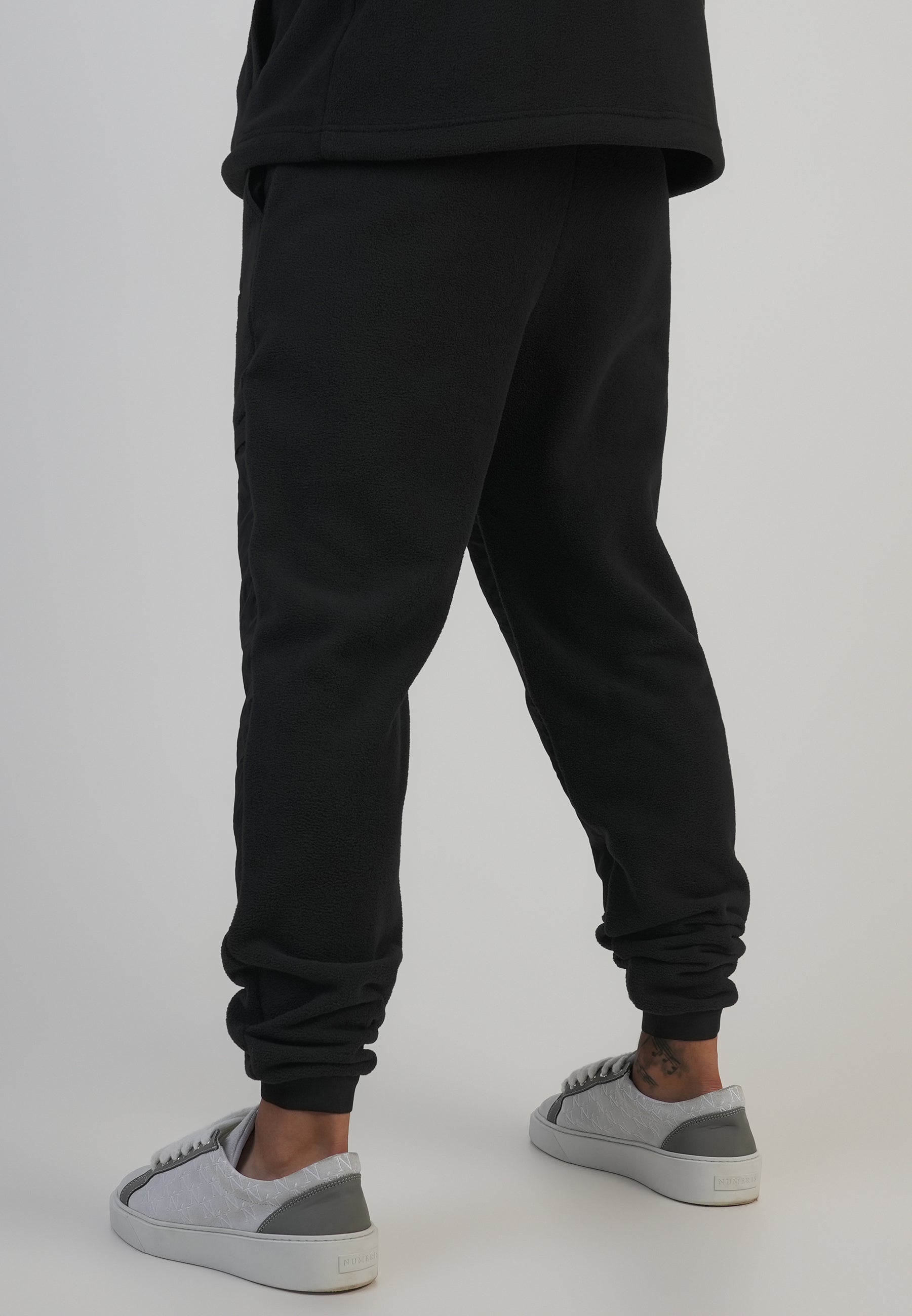 Polar Fleece Joggers in nero Pantaloni SikSilk