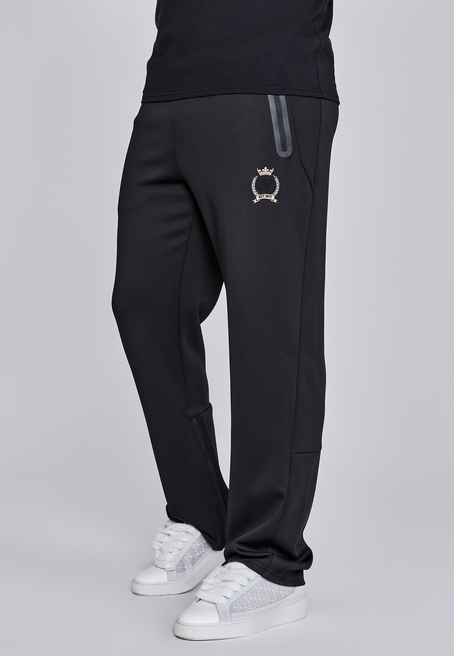 Pantaloni da corsa in nero Pantaloni SikSilk
