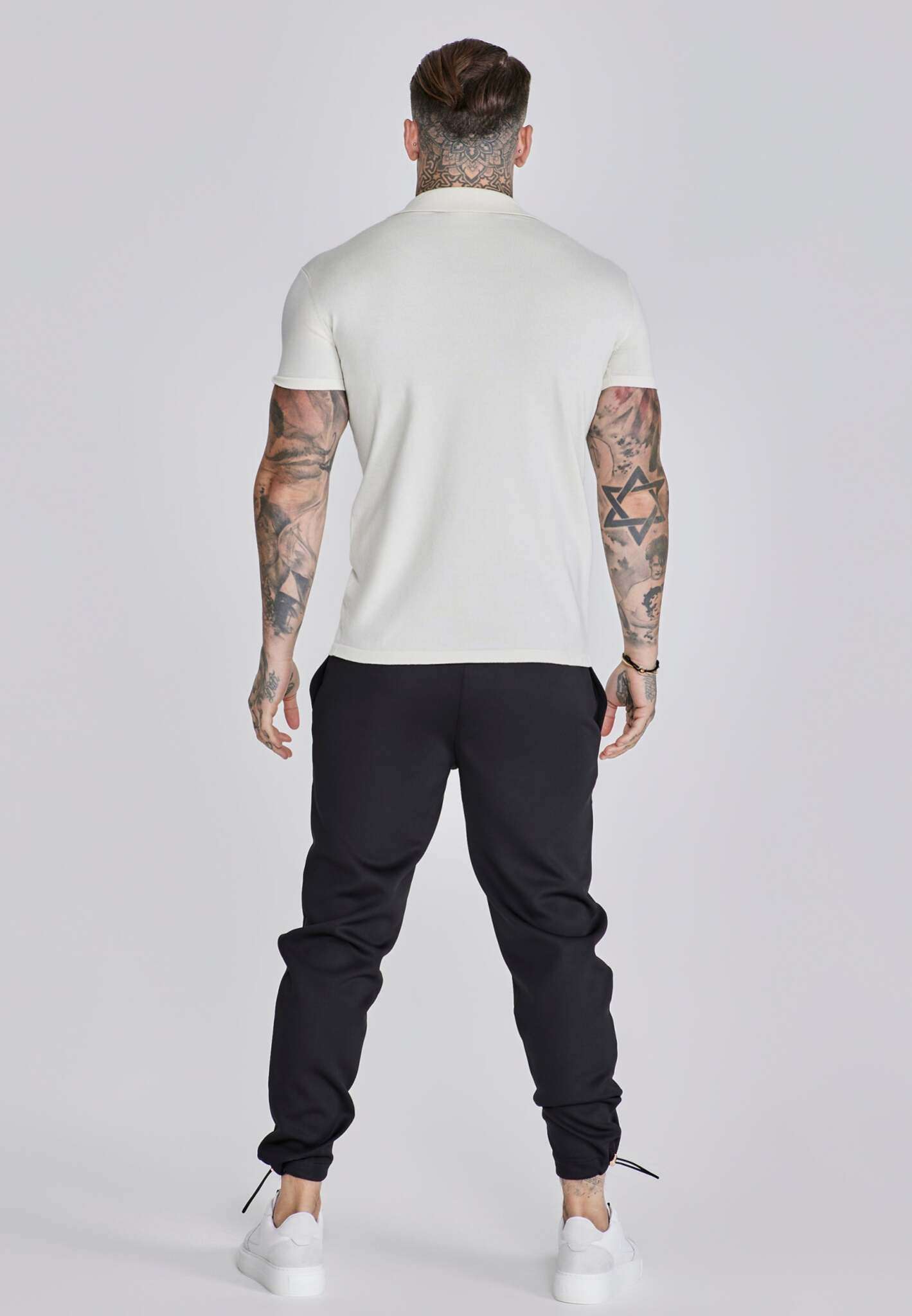 Joggers Cargo eleganti in nero Pantaloni SikSilk