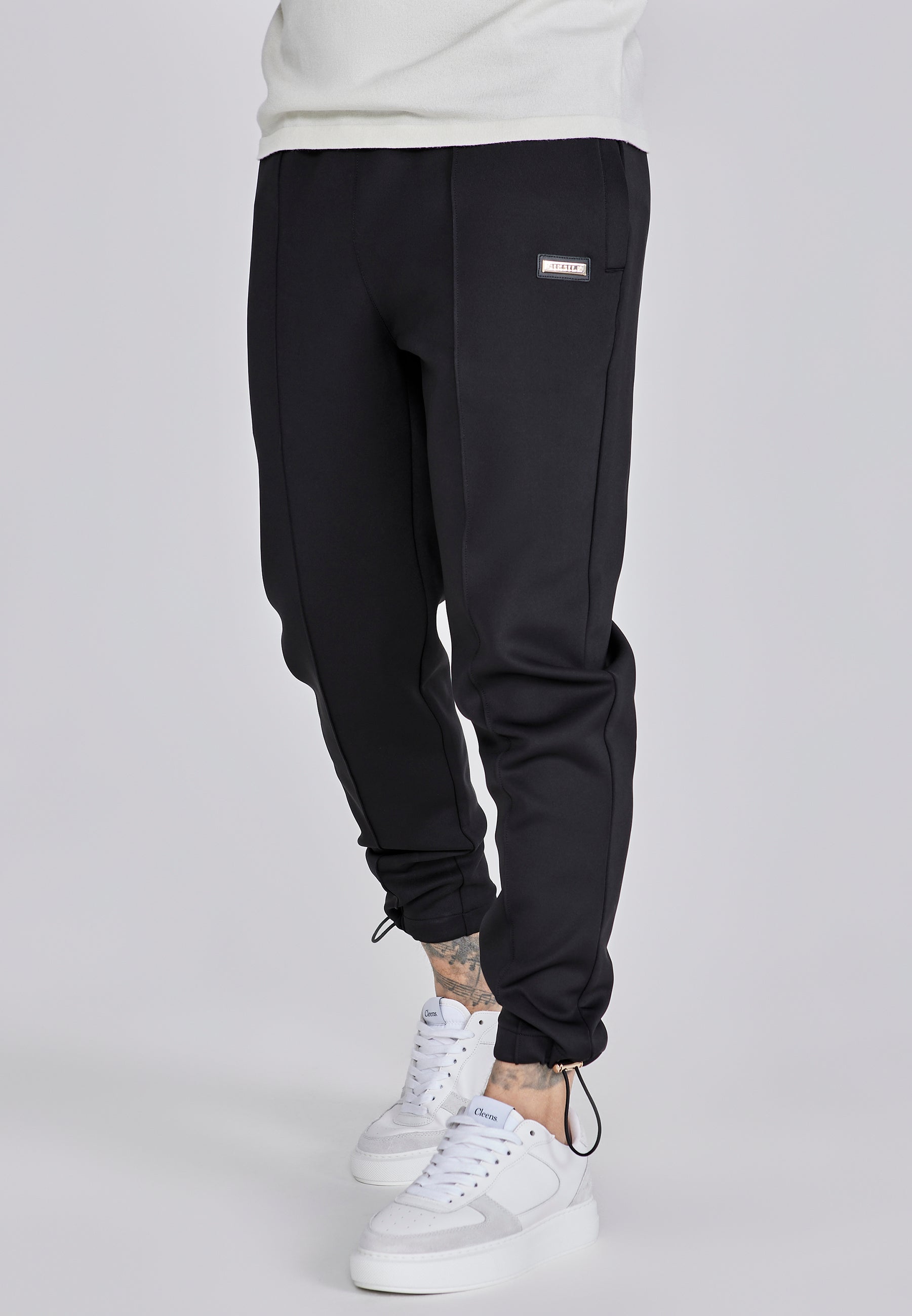 Joggers Cargo eleganti in nero Pantaloni SikSilk