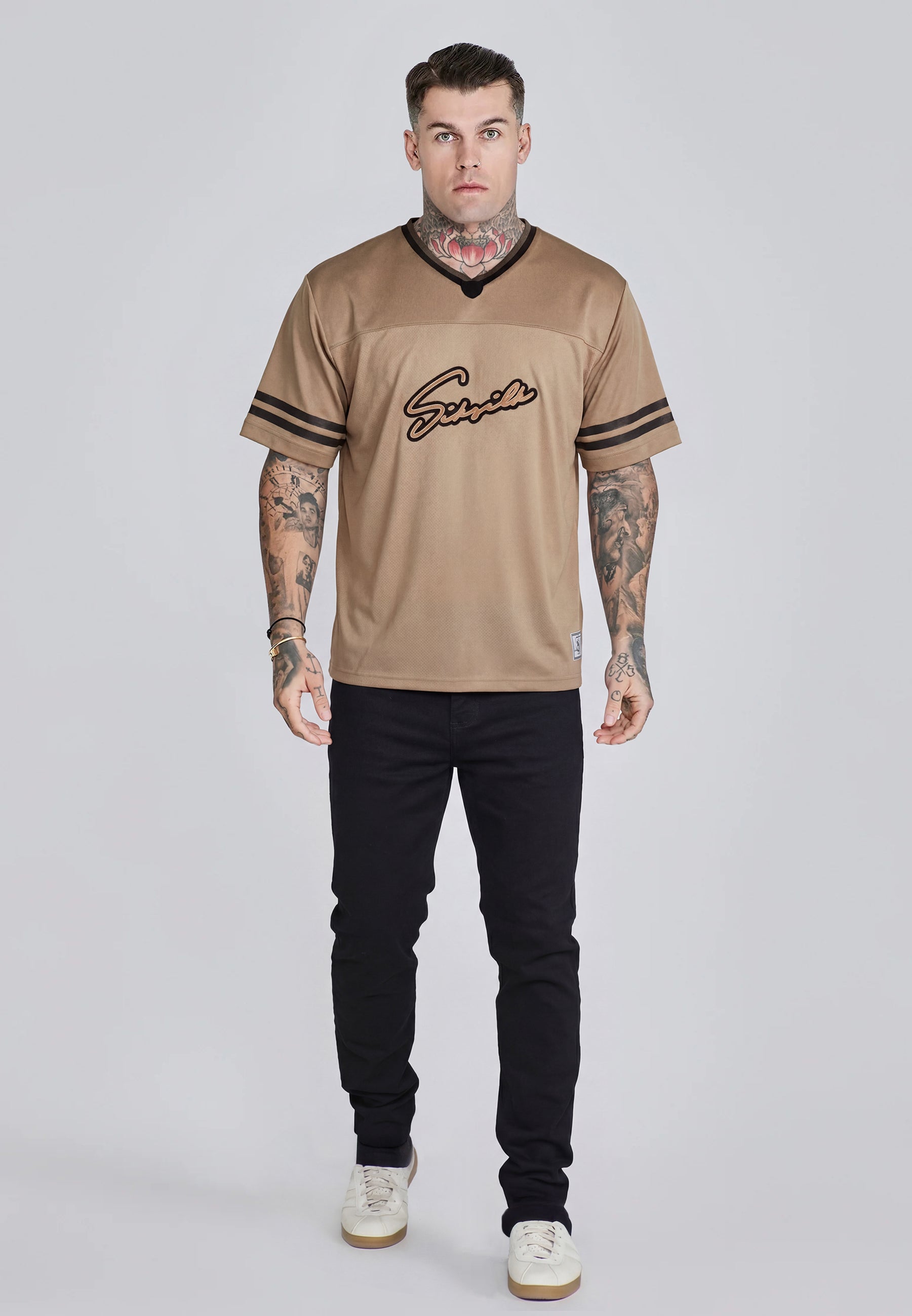 Maglietta da football beige