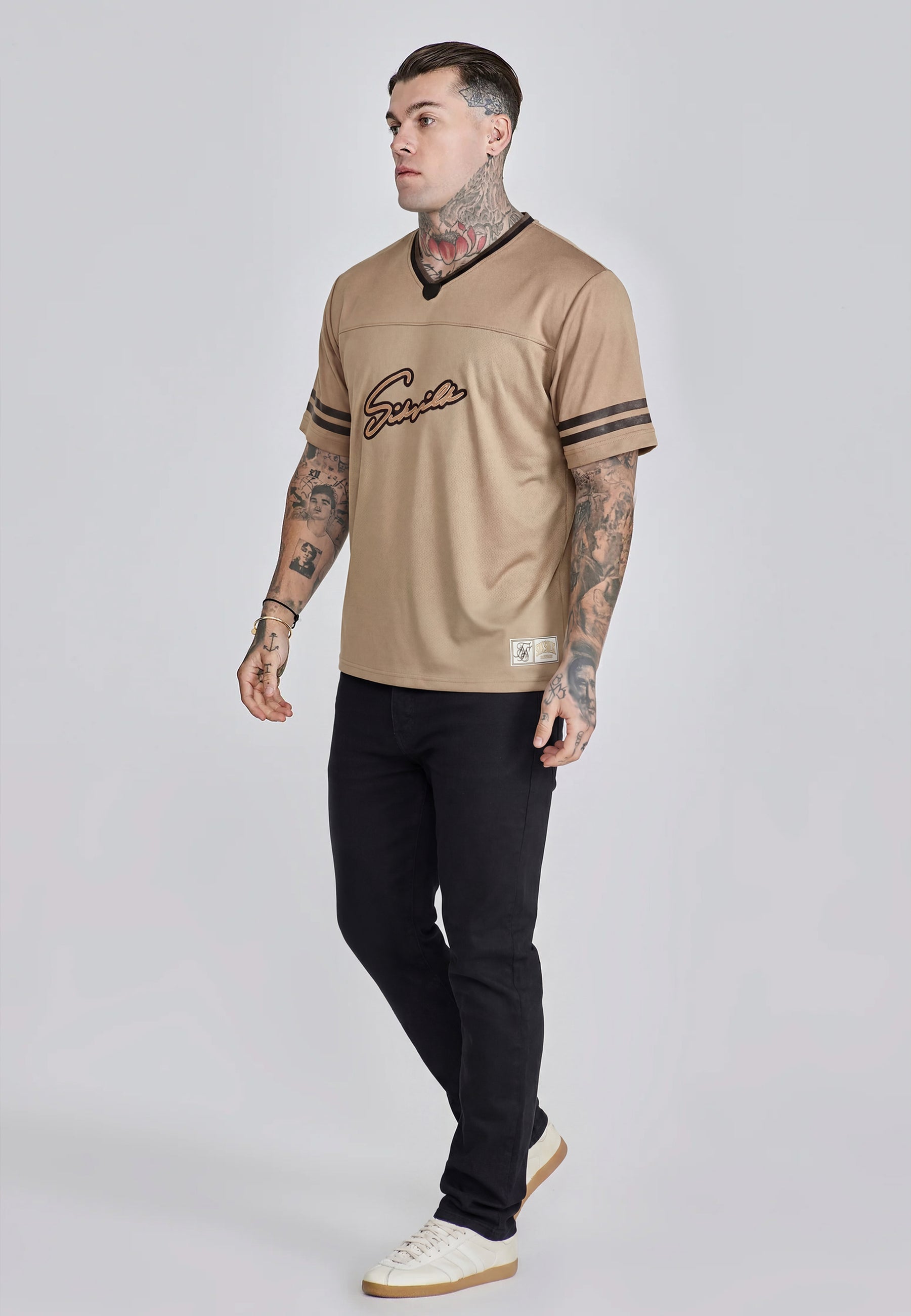 Maglietta da football beige