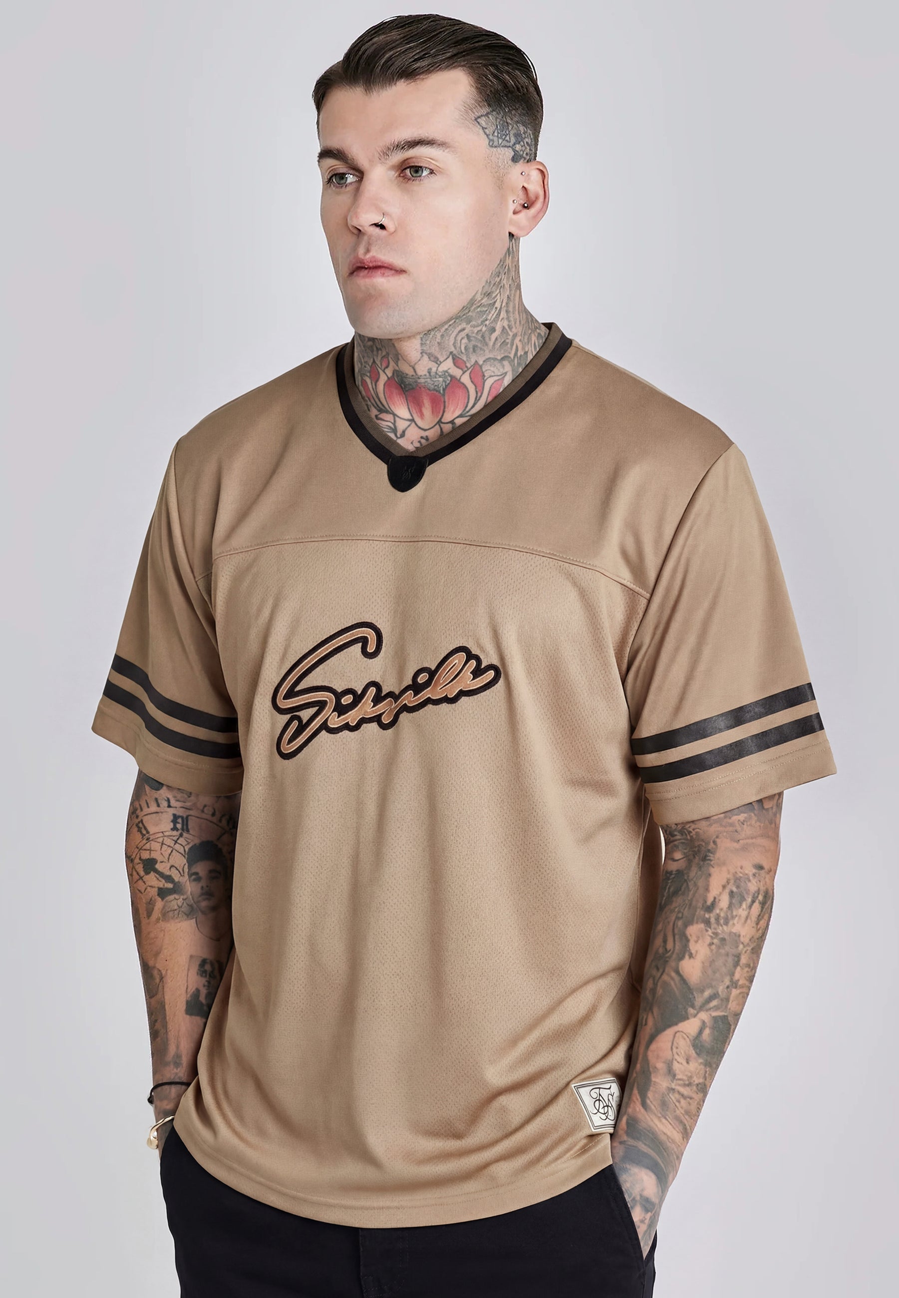 Maglietta da football beige