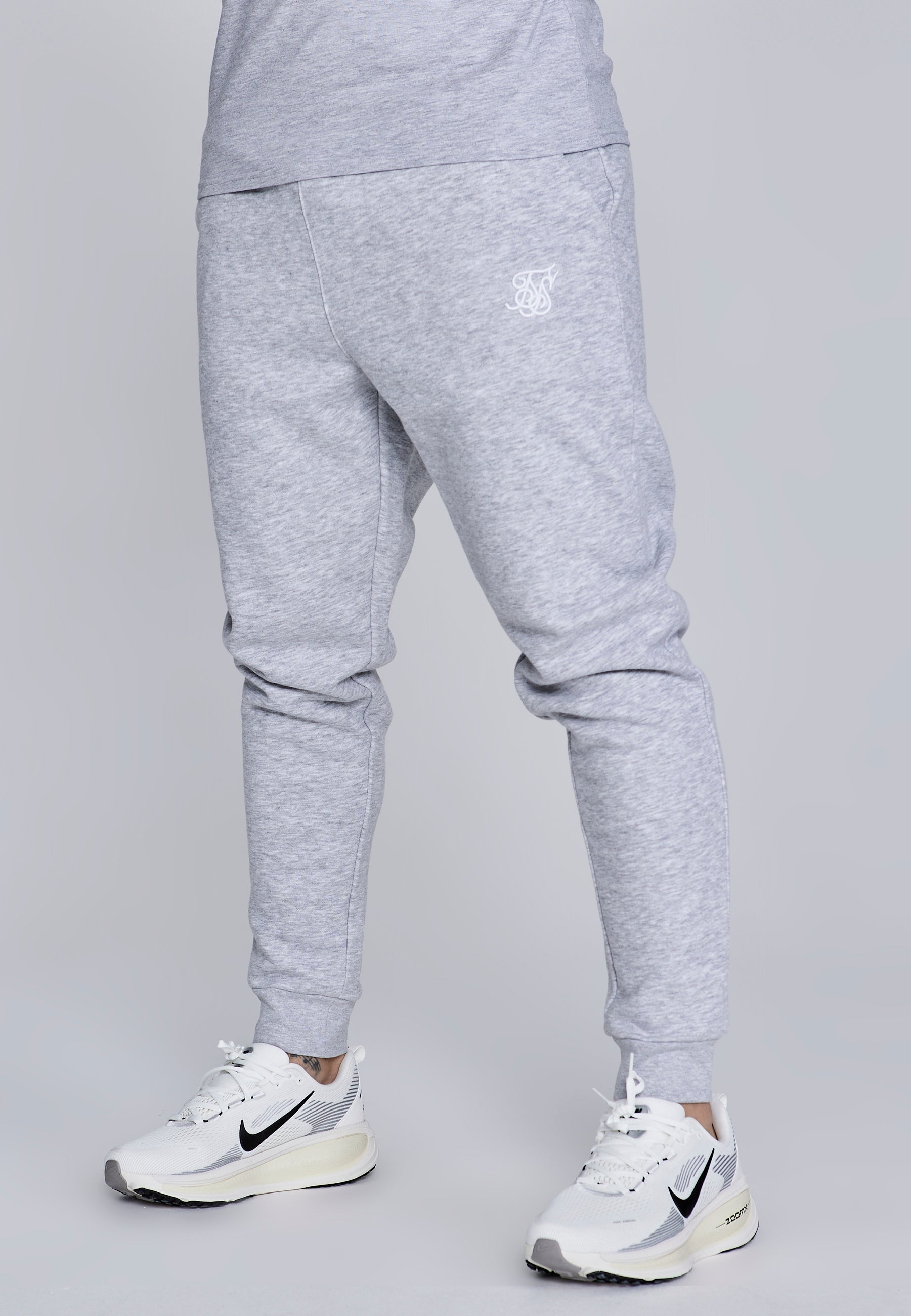 Joggers essenziali in marna grigia Pantaloni SikSilk