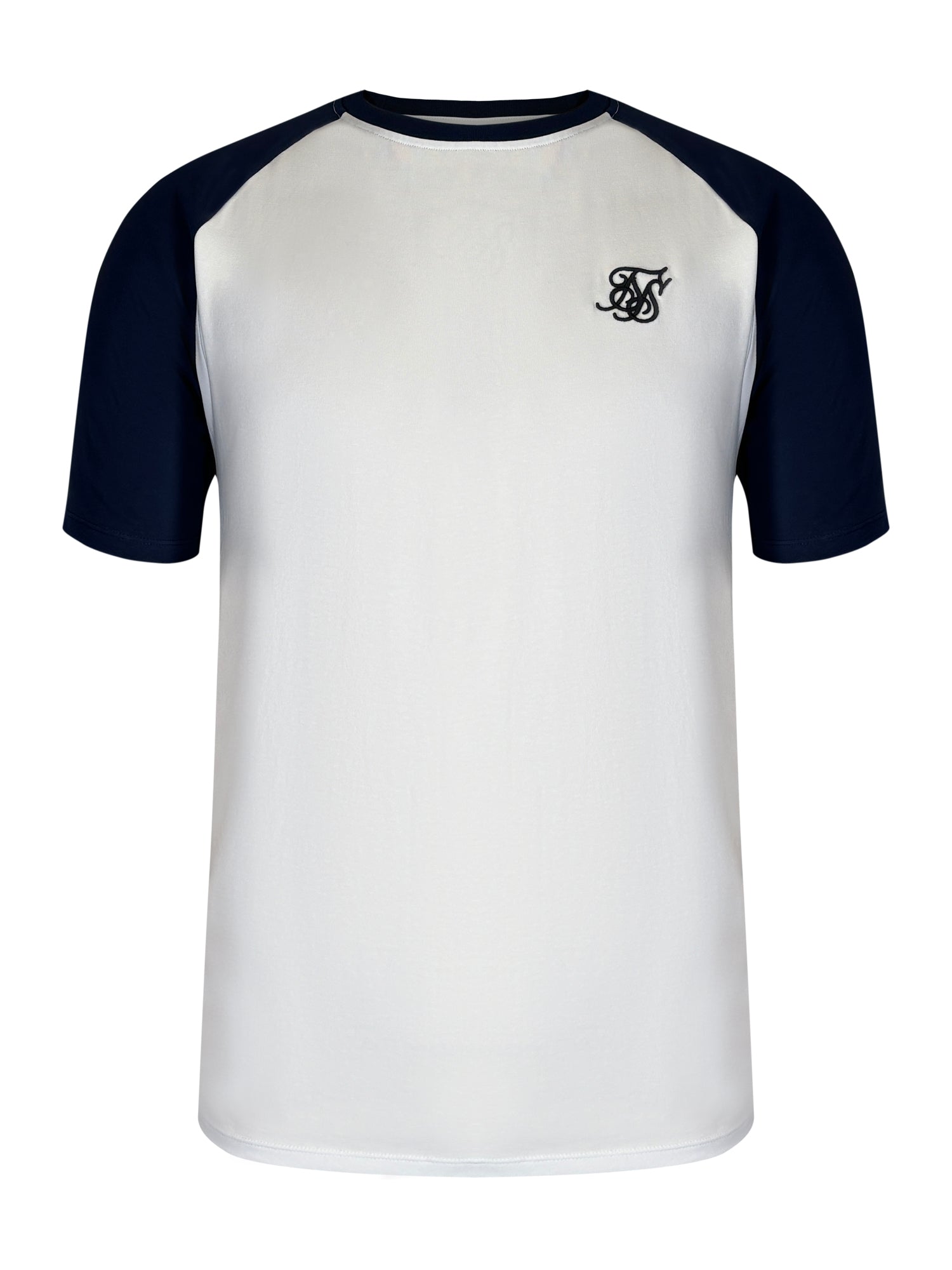 Maglietta Raglan in Bianco, Nero Magliette SikSilk